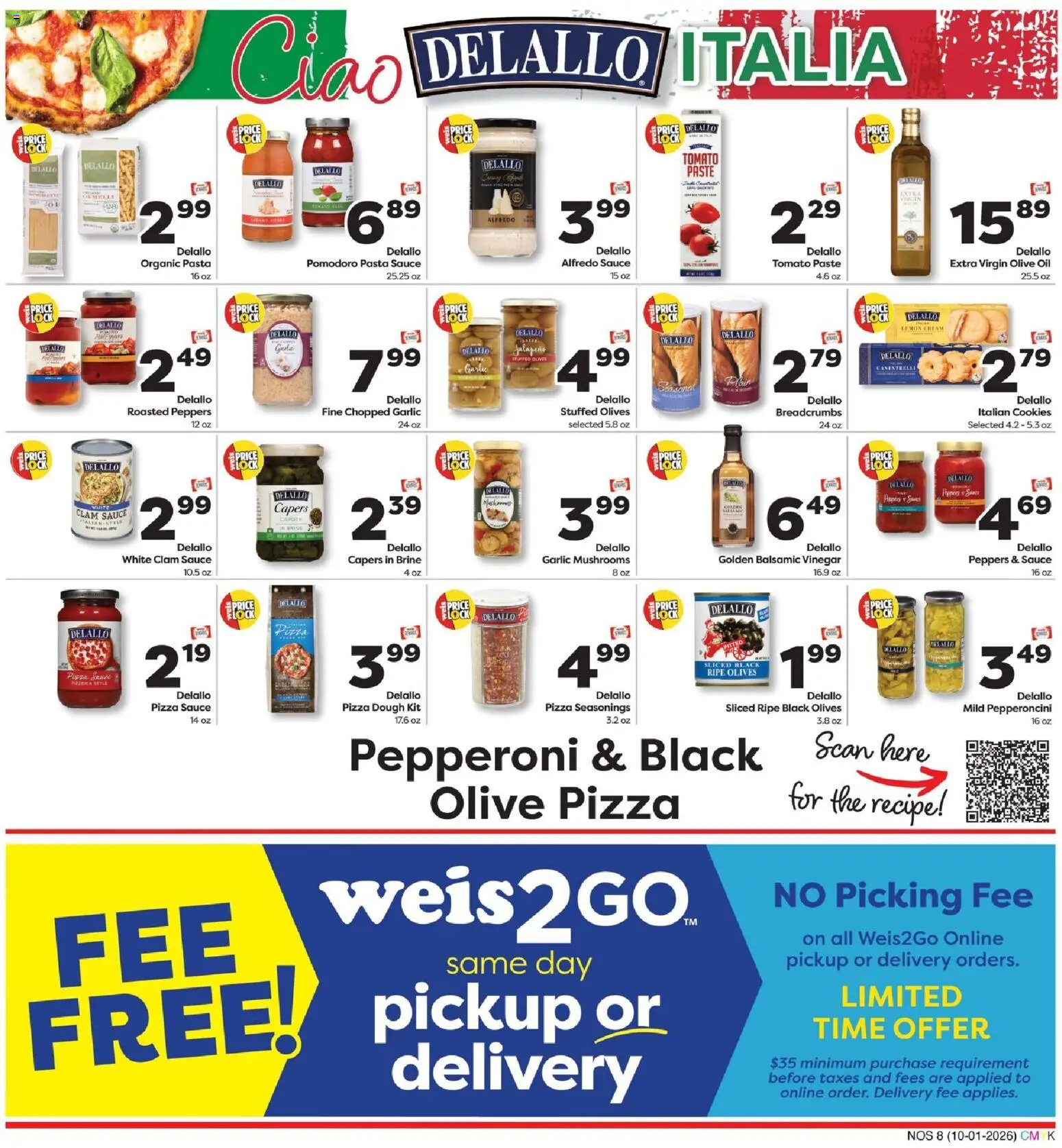 Weis Natural Living - valid from 10/01/2026 | Page: 8 | Products: Seasonings, Olives, Garlic, Dough