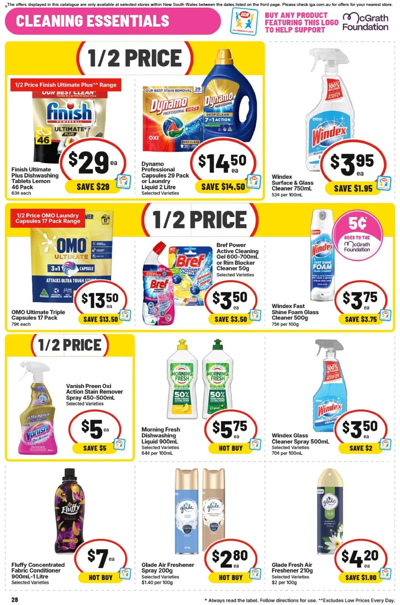 IGA catalogue - valid from 09/09/2026 | Page: 29 | Products: Cleaner, Foundation, Laundry, Tablets