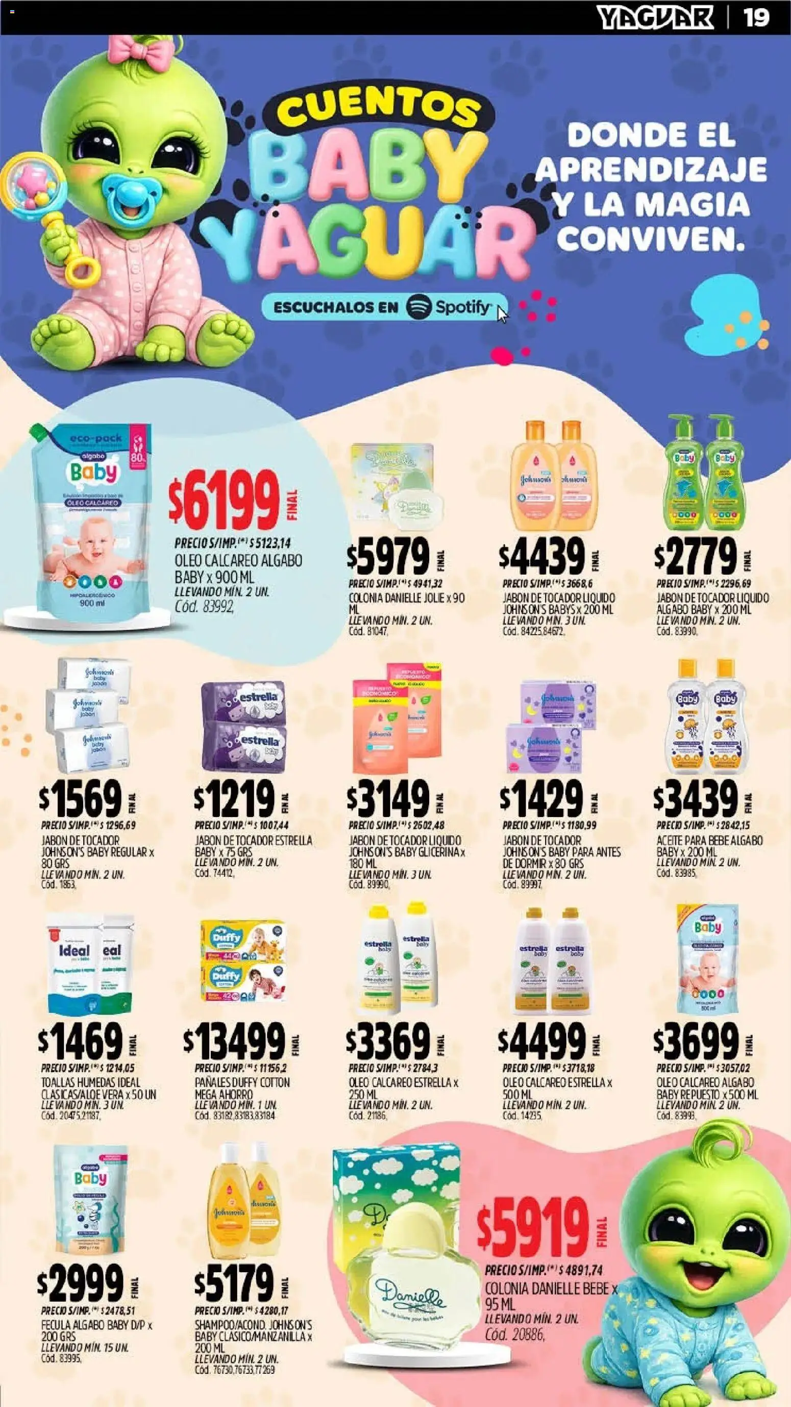 Yaguar - Oferta Semanal Mendoza │ válido desde el 06/07/2026 | Página: 17 | Productos: Toallas, Aceite, Jabón, Pañales