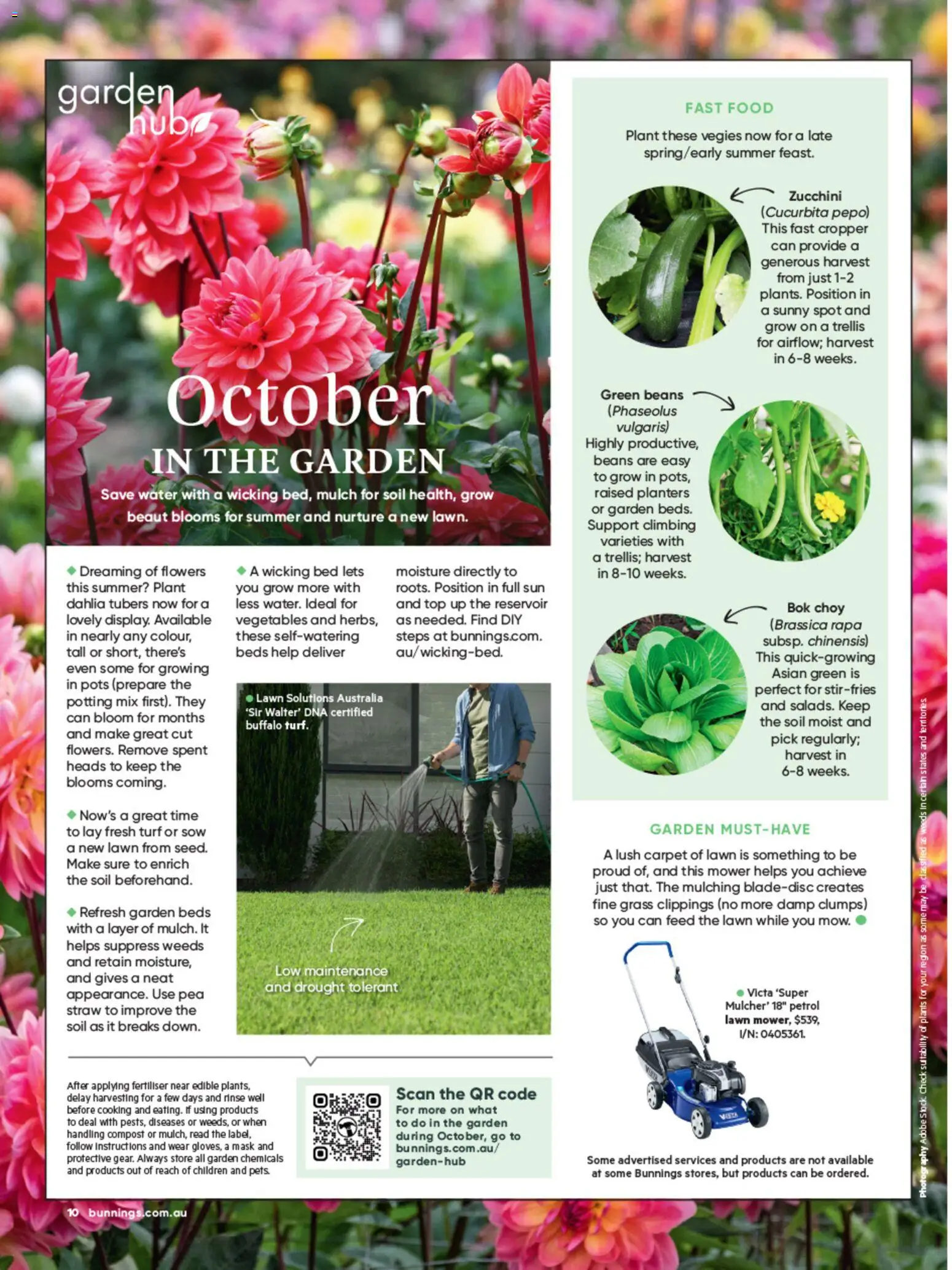 Bunnings Warehouse catalogue - valid from 01/10/2026 | Page: 10 | Products: Grass, Mask, Soil, Mower