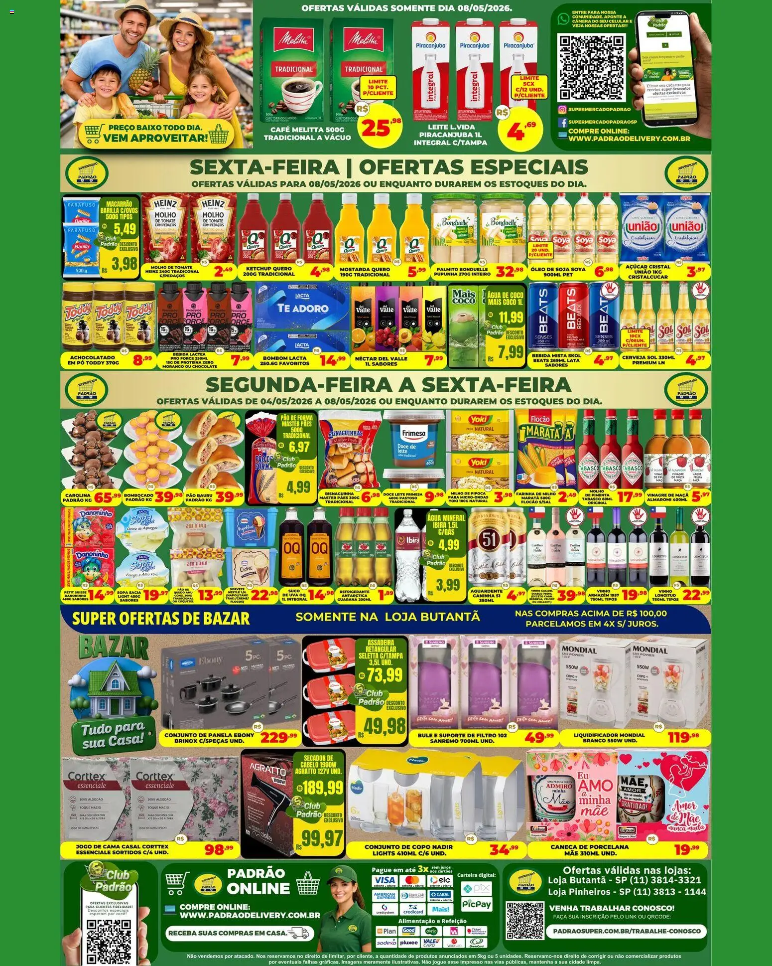 Supermercado Padrão Folheto - válido de 04.05.2026 | Página: 2 | Produtos: Molho de tomate, Suco, Ketchup, Sorvete