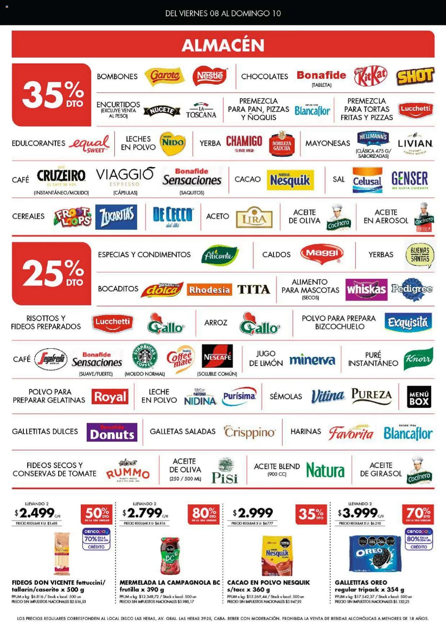 Disco - Superofertas │ válido desde el 08.05.2026 | Página: 3 | Productos: Bombones, Polvo, Ñoquis, Fideos