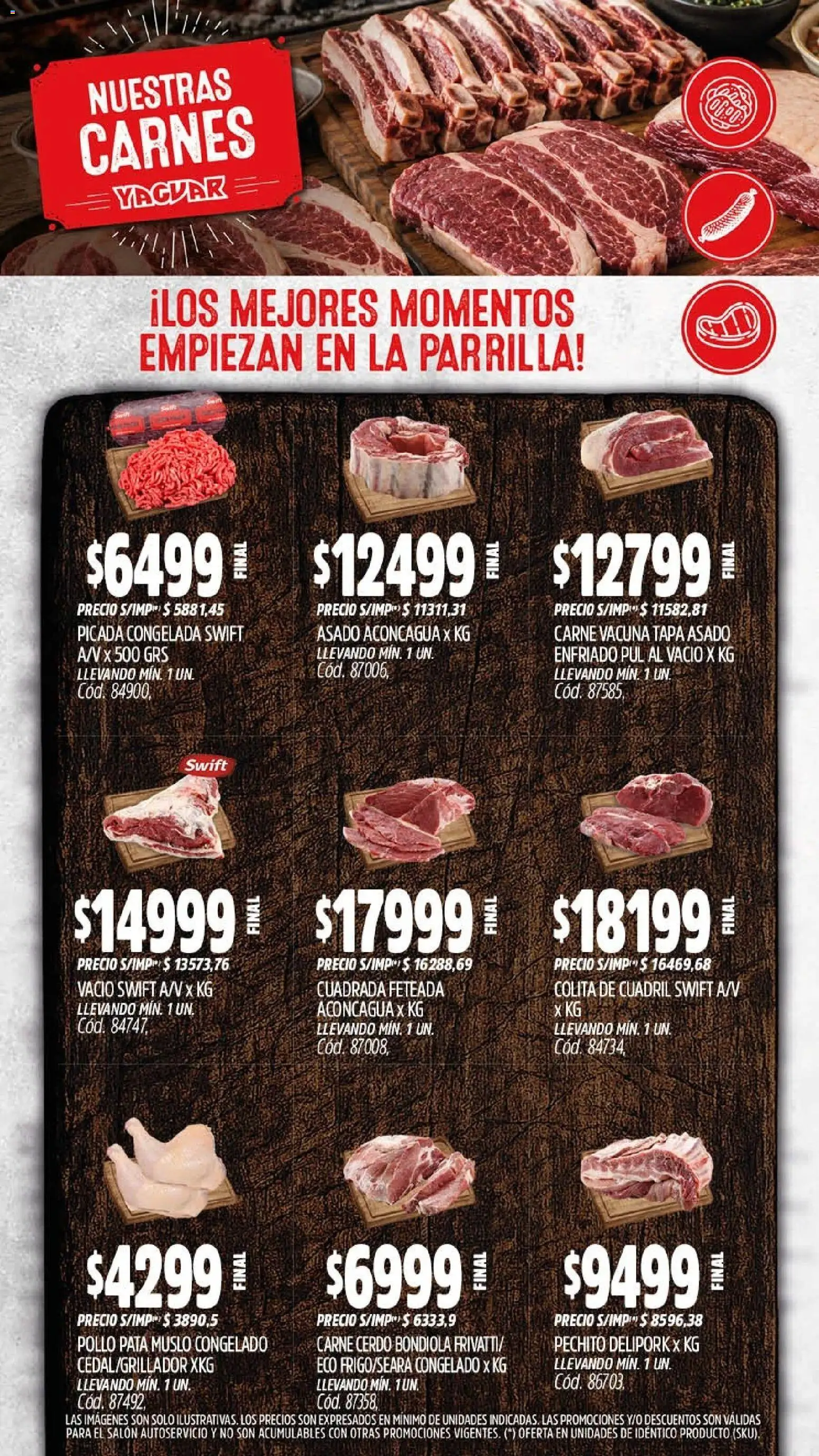 Yaguar - Oferta Semanal Buenos Aires │ válido desde el 10/08/2026 | Página: 8 | Productos: Cuadril, Pollo, Carne, Cerdo
