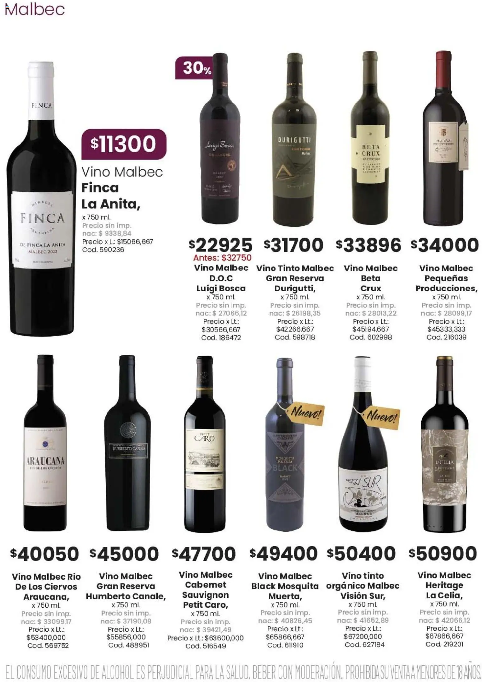 Coto - EL CONSUMO EXCESIVO DE ALCOHOL │ válido desde el 08.06.2026 | Página: 24 | Productos: Vino