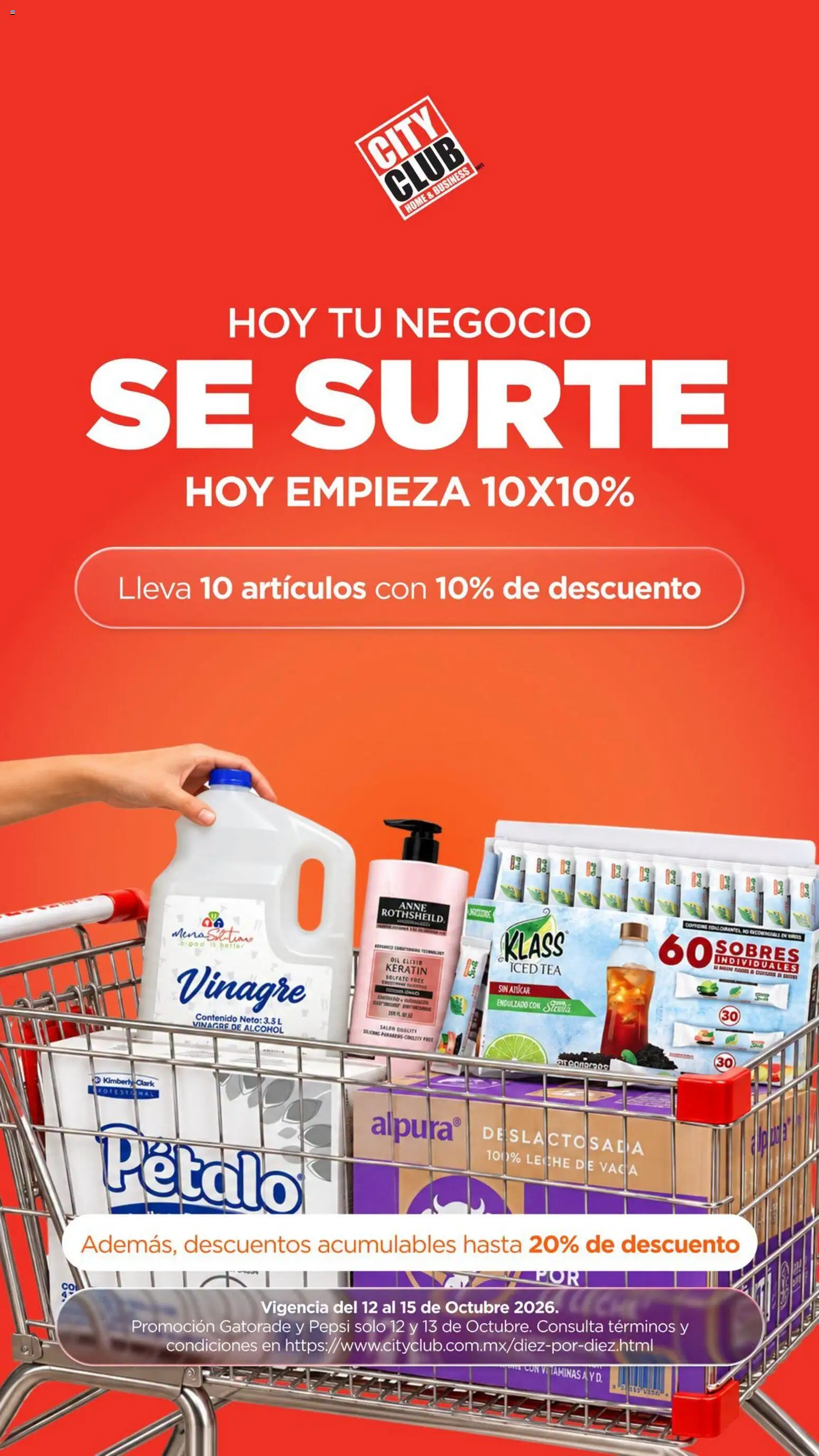 Nuevas ofertas de City Club válidas en toda la República Mexicana desde el 12/10/2026. ¡Encuentra las mejores ofertas en City Club catálogo Hoy tu negocio se surte! | Página: 2