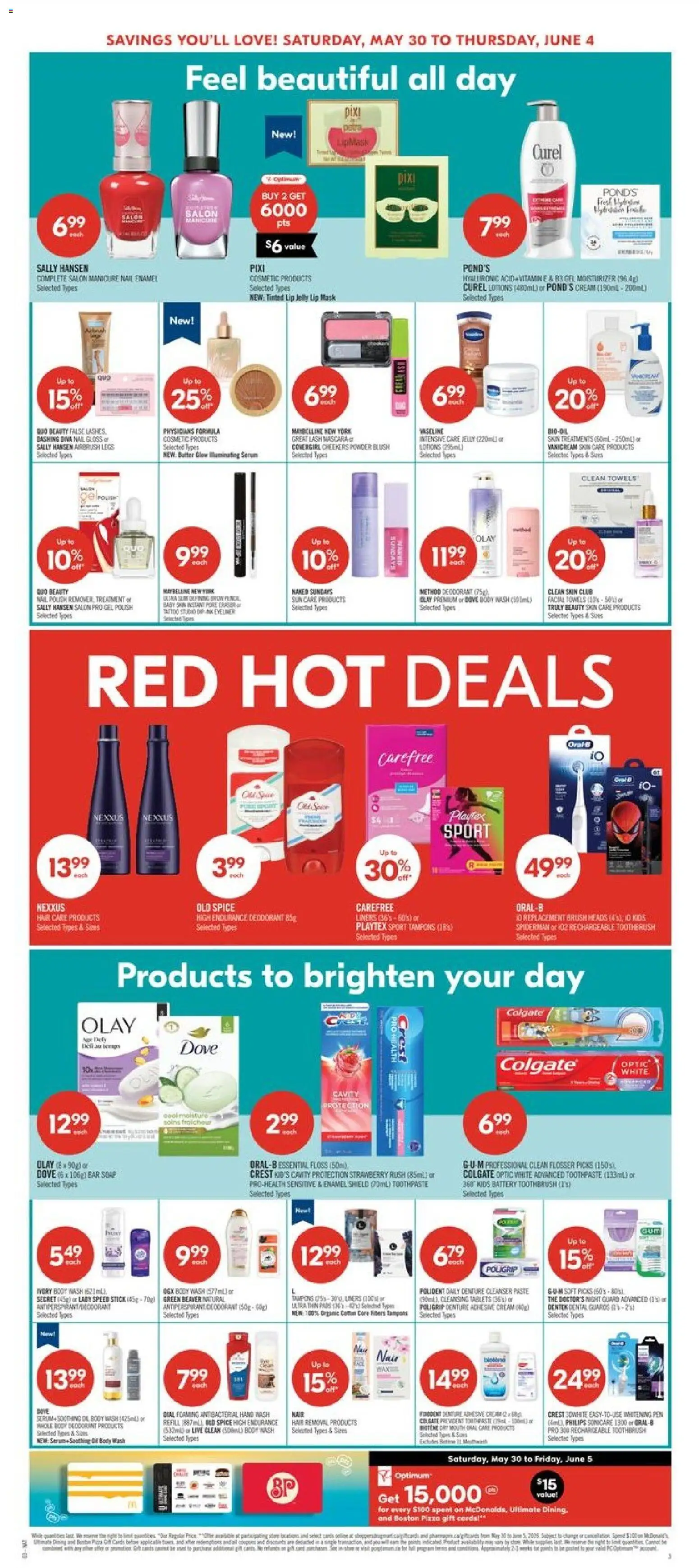 Shoppers flyer valid from 29.05.2026 | Page: 11 | Products: Mascara, Body wash, Toothpaste, Battery