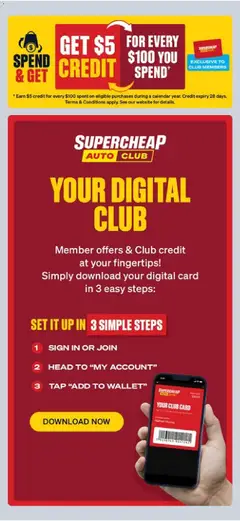 Preview of Supercheap Auto catalogue - valid from 01/07/2026 | Page: 18 | Products: Tap, Wallet, Digital
