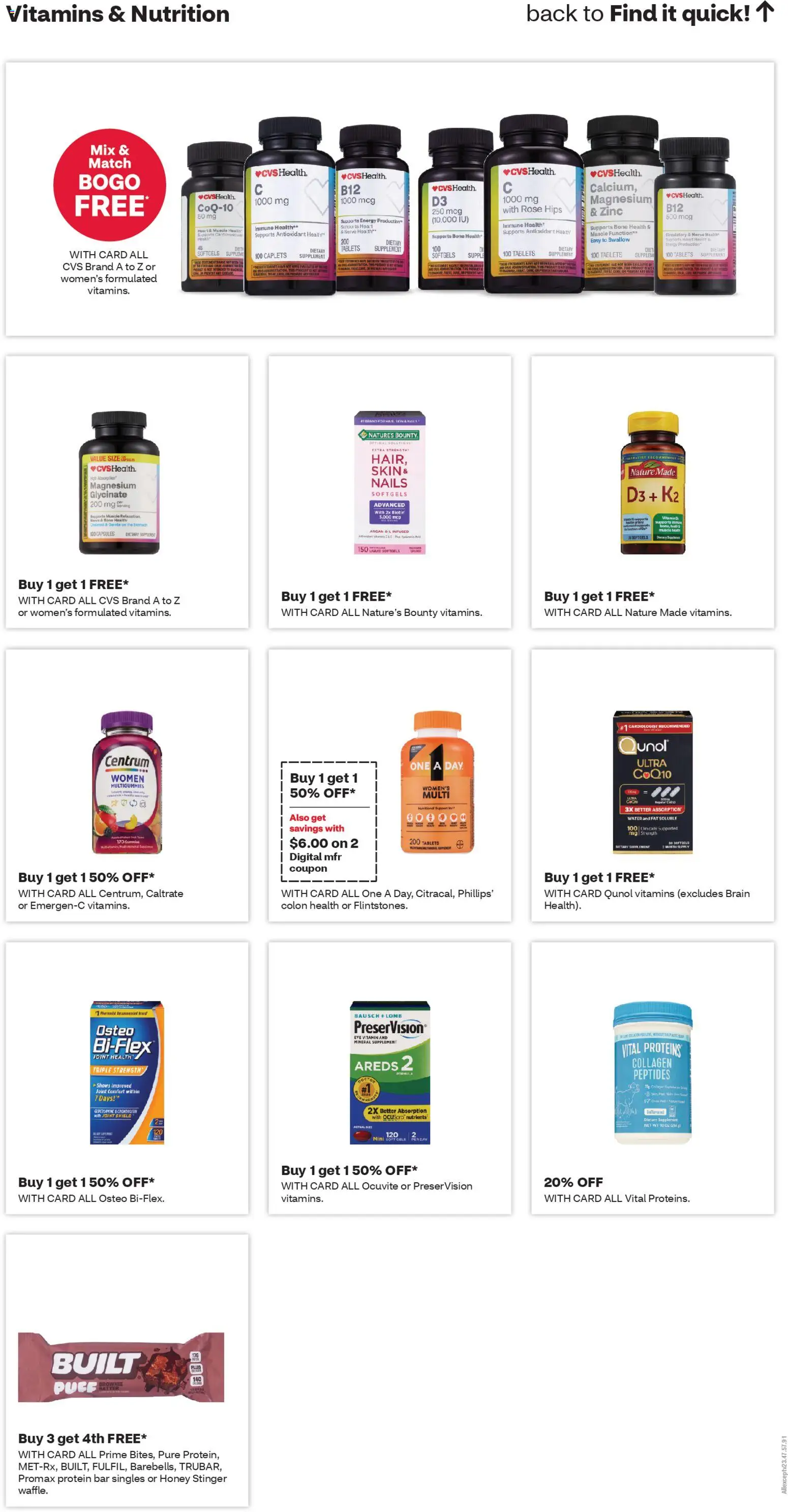 CVS Pharmacy Weekly Ad - ME - valid from 19.04.2026 | Page: 10 | Products: CoQ10, Zinc, Biotin, Oil
