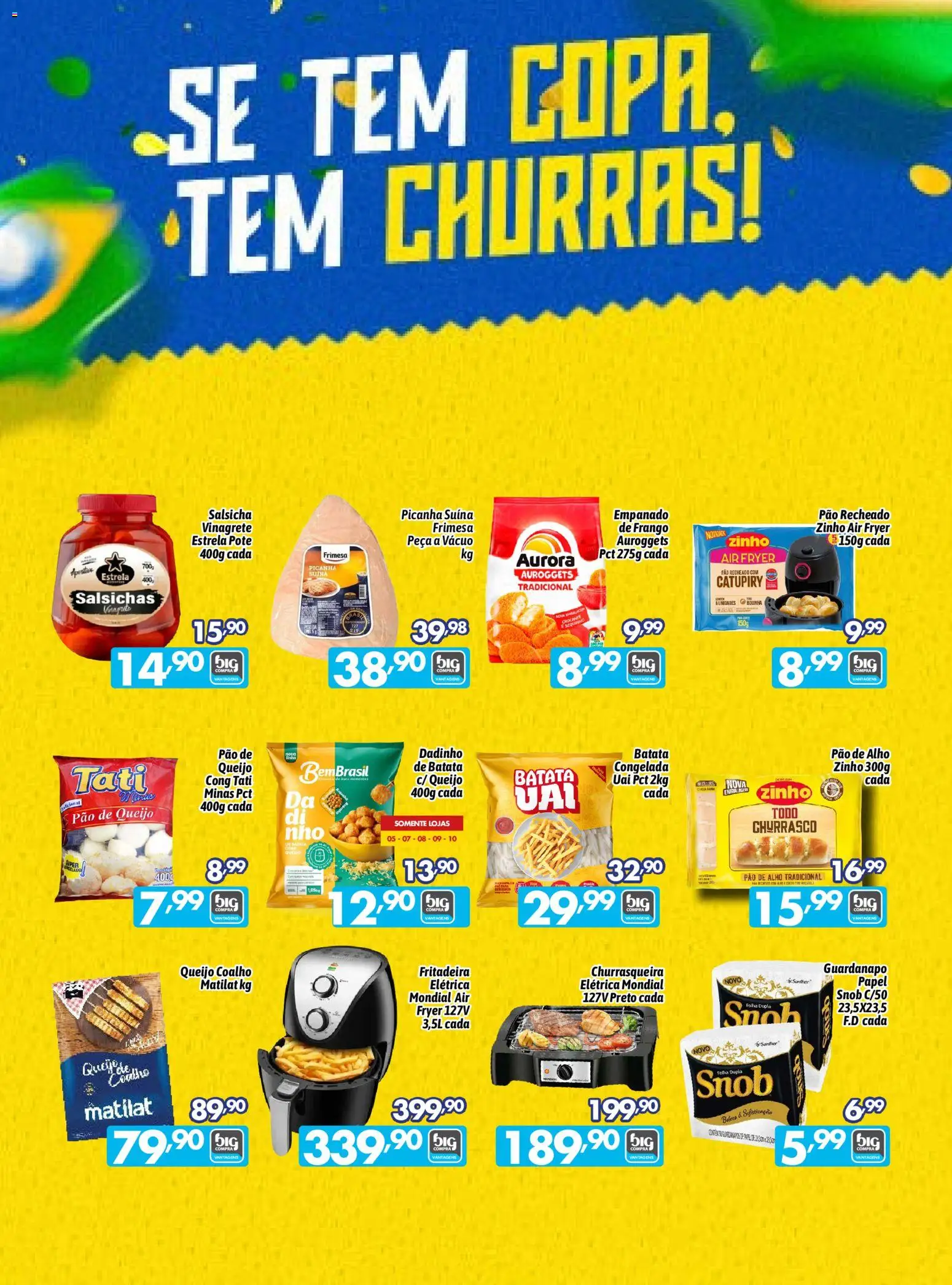 Big Compra Folheto - válido de 05.06.2026 | Página: 8 | Produtos: Air fryer, Salsicha, Queijo coalho, Batata
