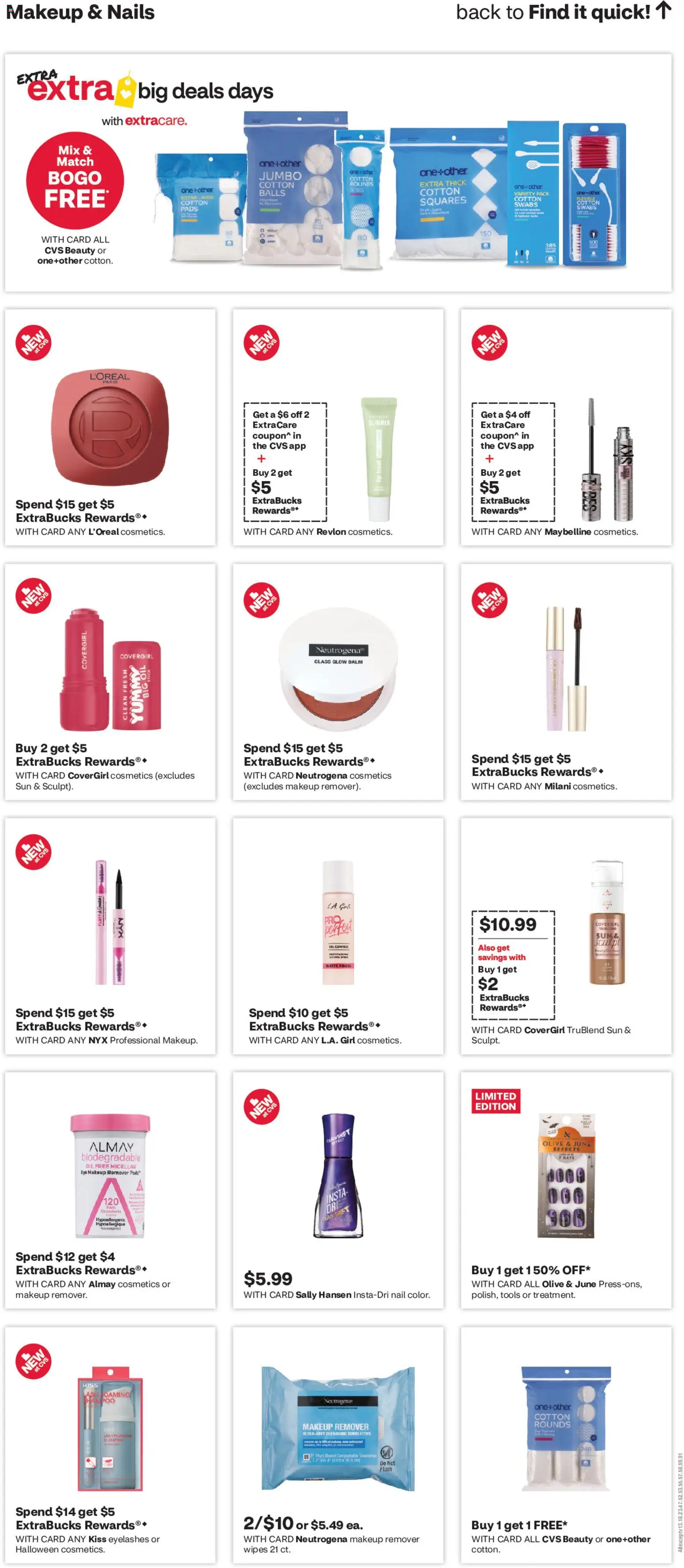 CVS Pharmacy Weekly Ad - valid from 10/04/2026 | Page: 12 | Products: Makeup Remover, Eyelashes, Oil, Tools