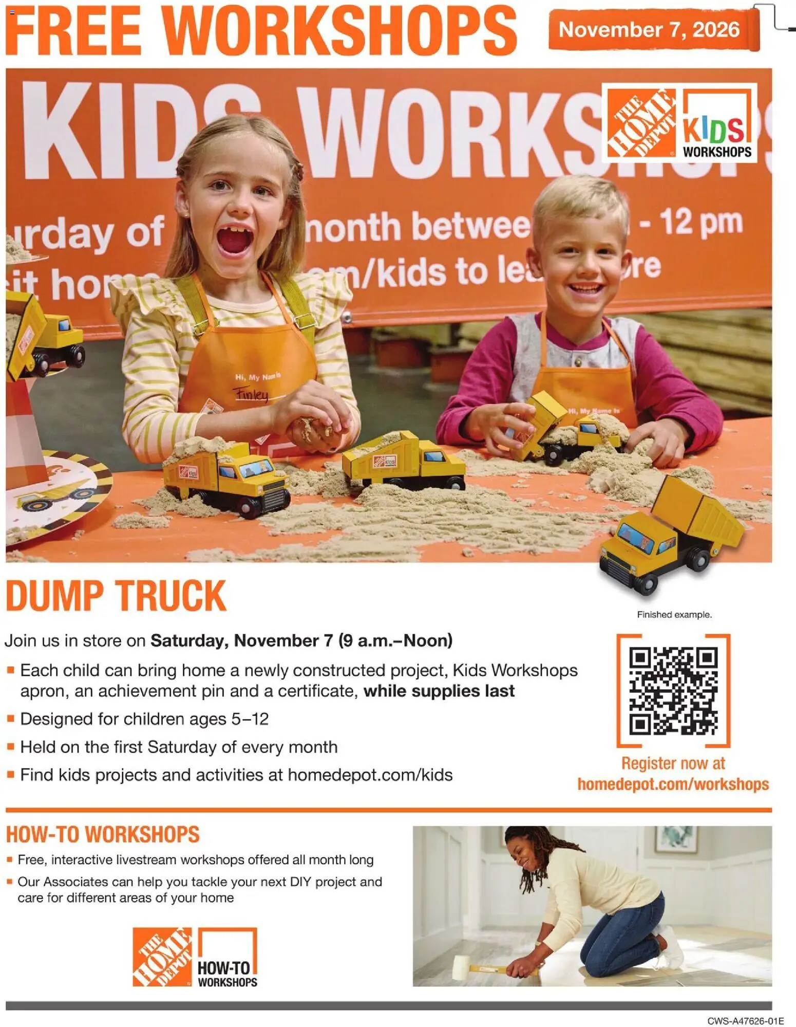 Home Depot Kids Workshops - valid from 11/07/2026 | Page: 1