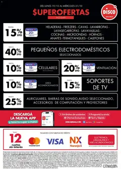Vista previa Disco - Ofertas | Electro, T. Libre y más válido desde el 19/10/2026