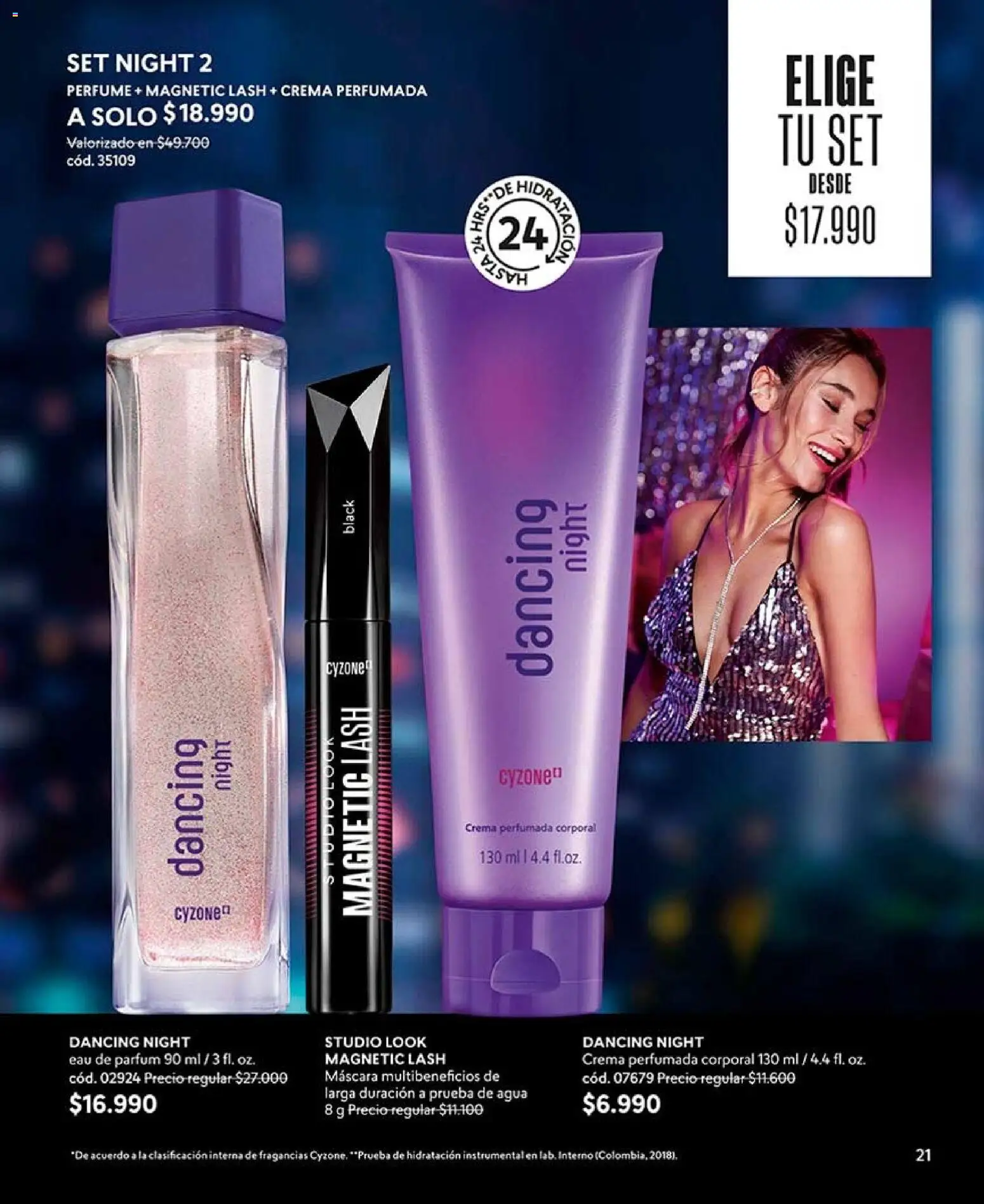 Catálogo CyZone Campaña 15 │ válido desde el 06.09.2026 | Página: 21 | Productos: Agua, Perfume, Máscara, Crema