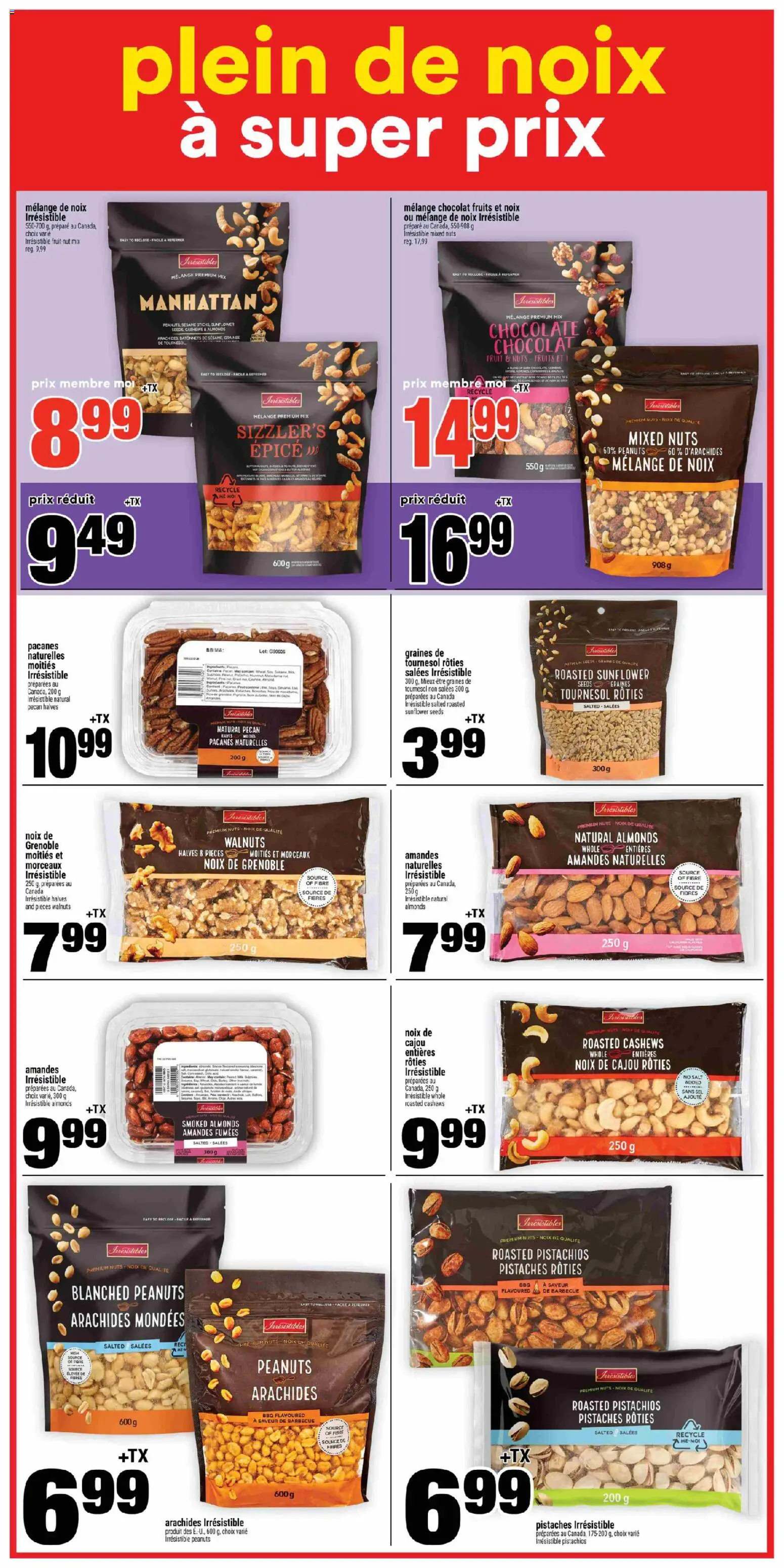 Super C flyer valid from Jul 30, 2026 | Page: 16 | Products: Fruit, Sunflower seeds, Sesame, Butter