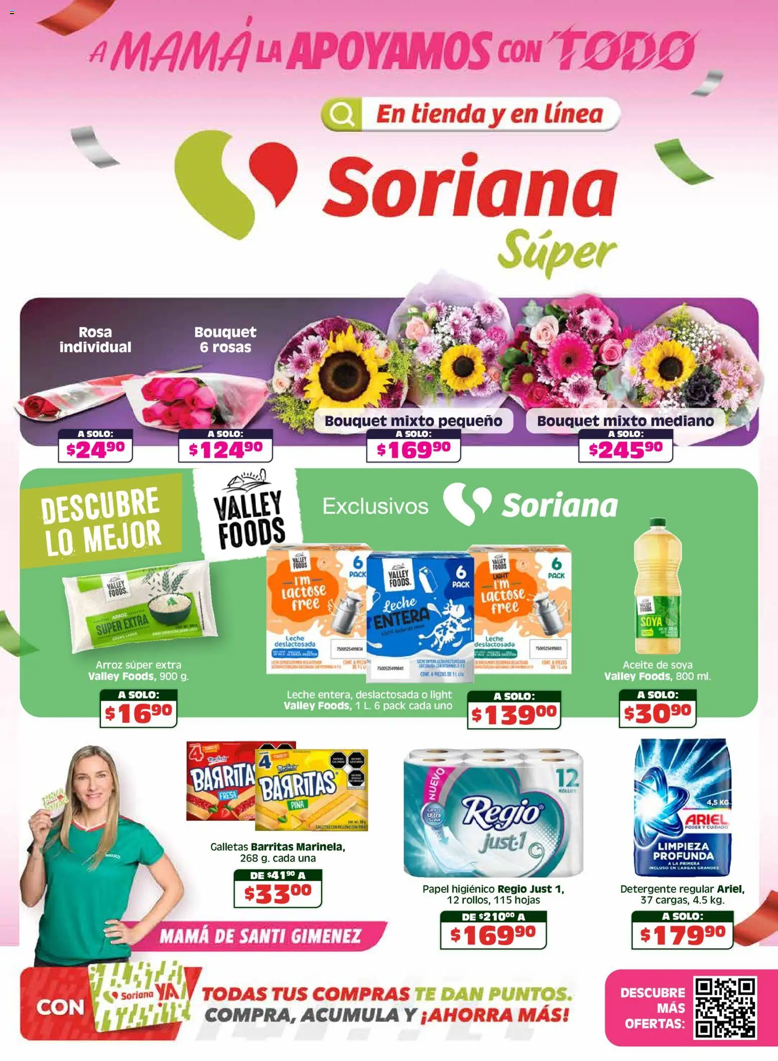 Nuevas ofertas de Soriana válidas en toda la República Mexicana desde el 07.05.2026. ¡Encuentra las mejores ofertas en Soriana Apoyamos con todo Súper Nacional! | Página: 1 | Productos: Leche, Aceite, Piña, Té
