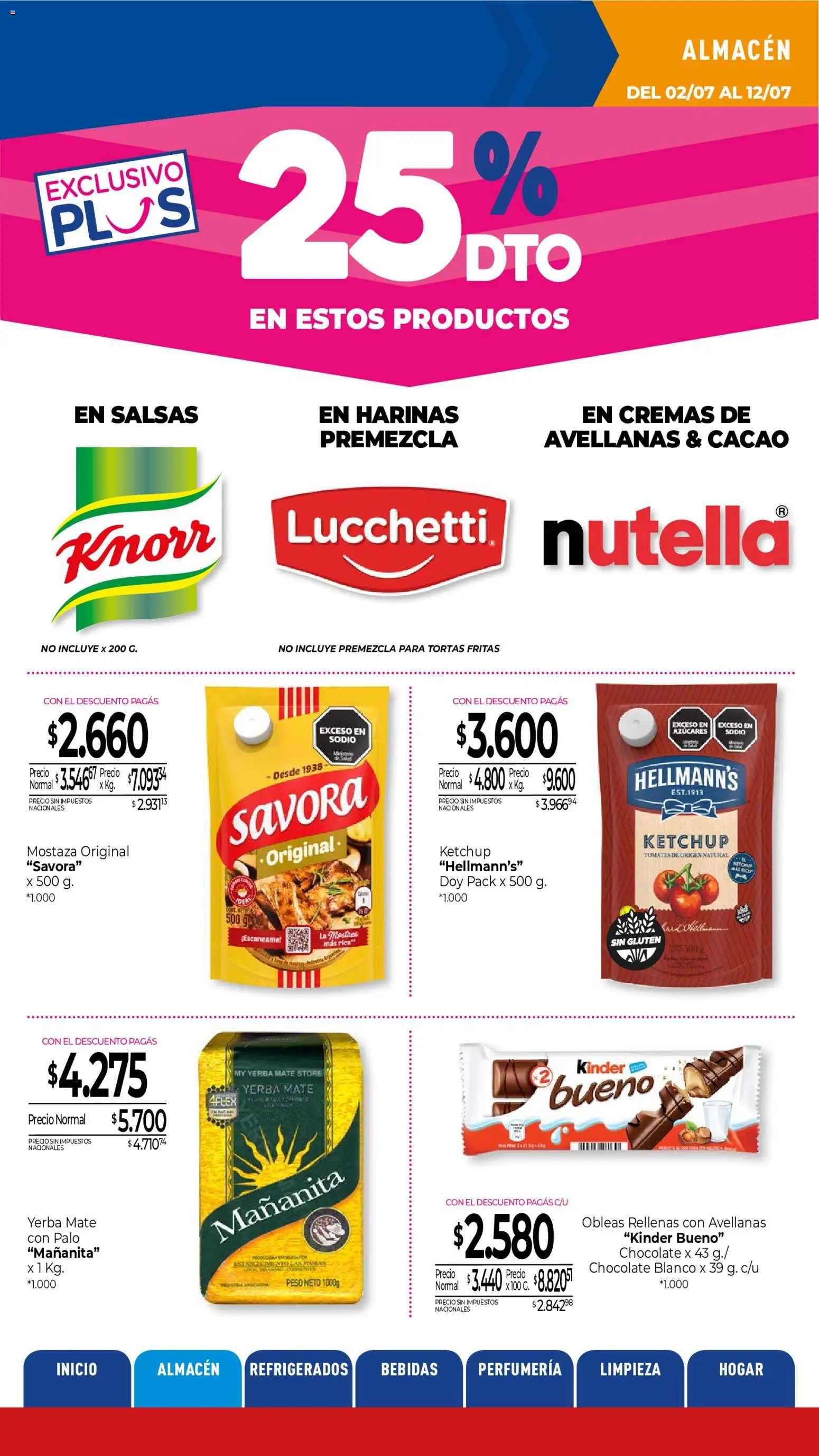 La Anonima catálogo │ válido desde el 02/07/2026 | Página: 13 | Productos: Mate, Peso, Chocolate, Cacao