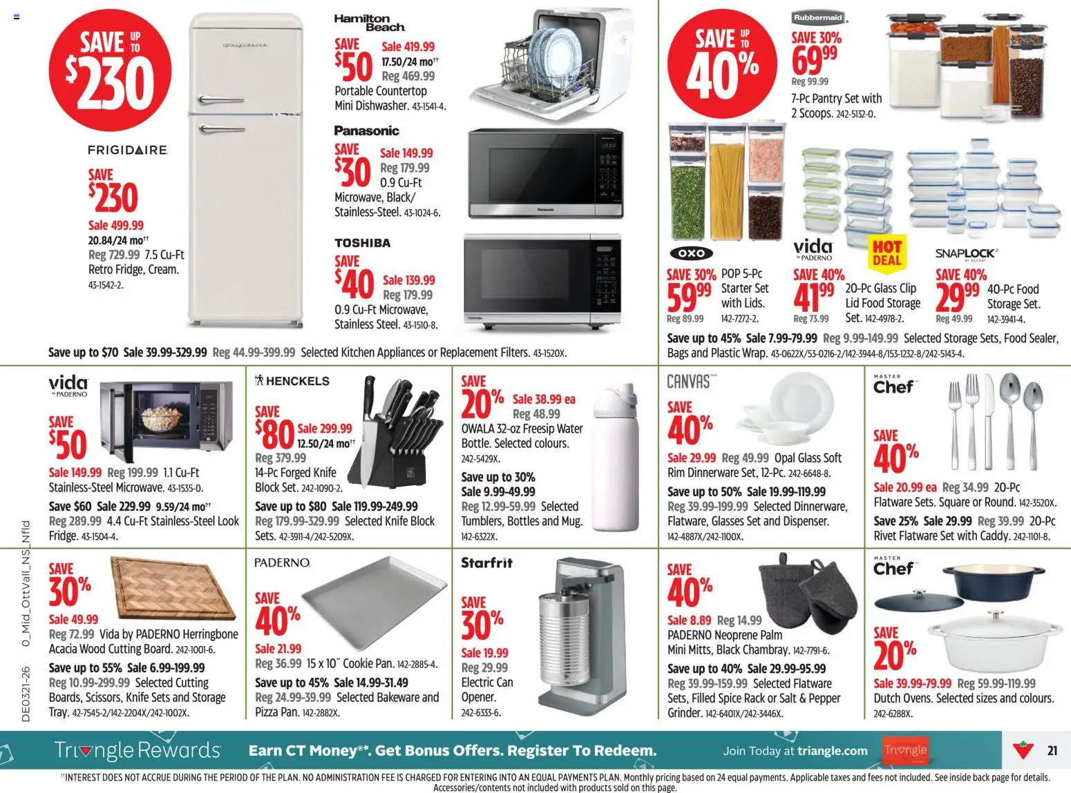 Canadian Tire flyer valid from 21.05.2026 | Page: 21 | Products: Glasses, Pizza