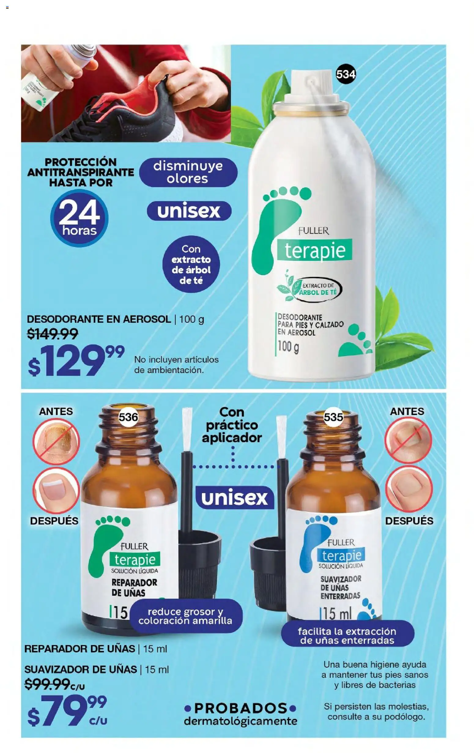 Nuevas ofertas de Fuller válidas en toda la República Mexicana desde el 24.06.2026. ¡Encuentra las mejores ofertas en Fuller campaña 6 2026! | Página: 123 | Productos: Desodorante, Antitranspirante, Té