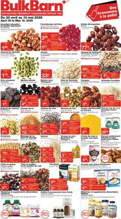 Preview of Bulk Barn weekly flyer / circulaire from shop Bulk Barn valid from 30.04.2026