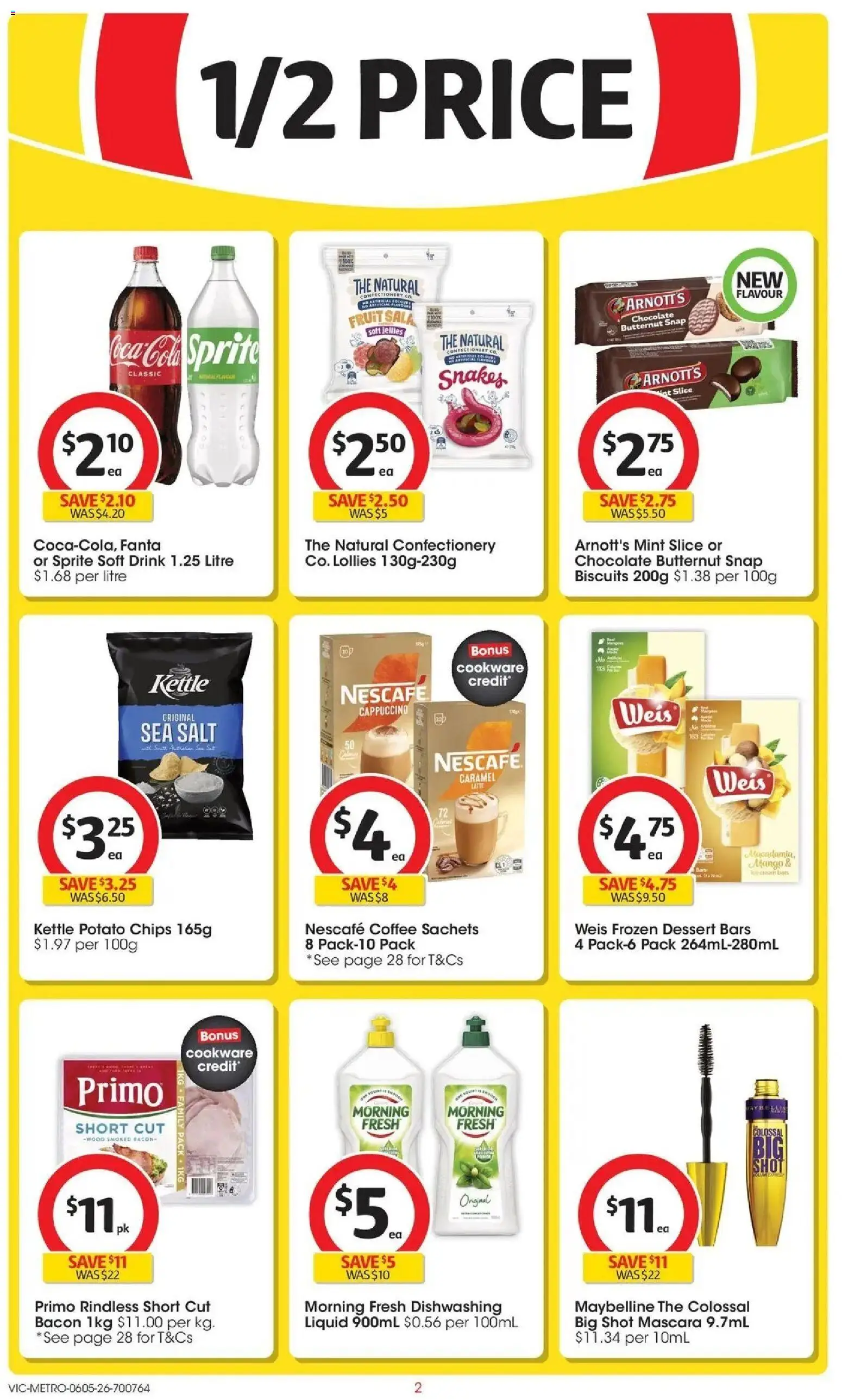 Coles catalogue - valid from 05.05.2026 | Page: 2 | Products: Mascara, Coffee, Chocolate, Mango