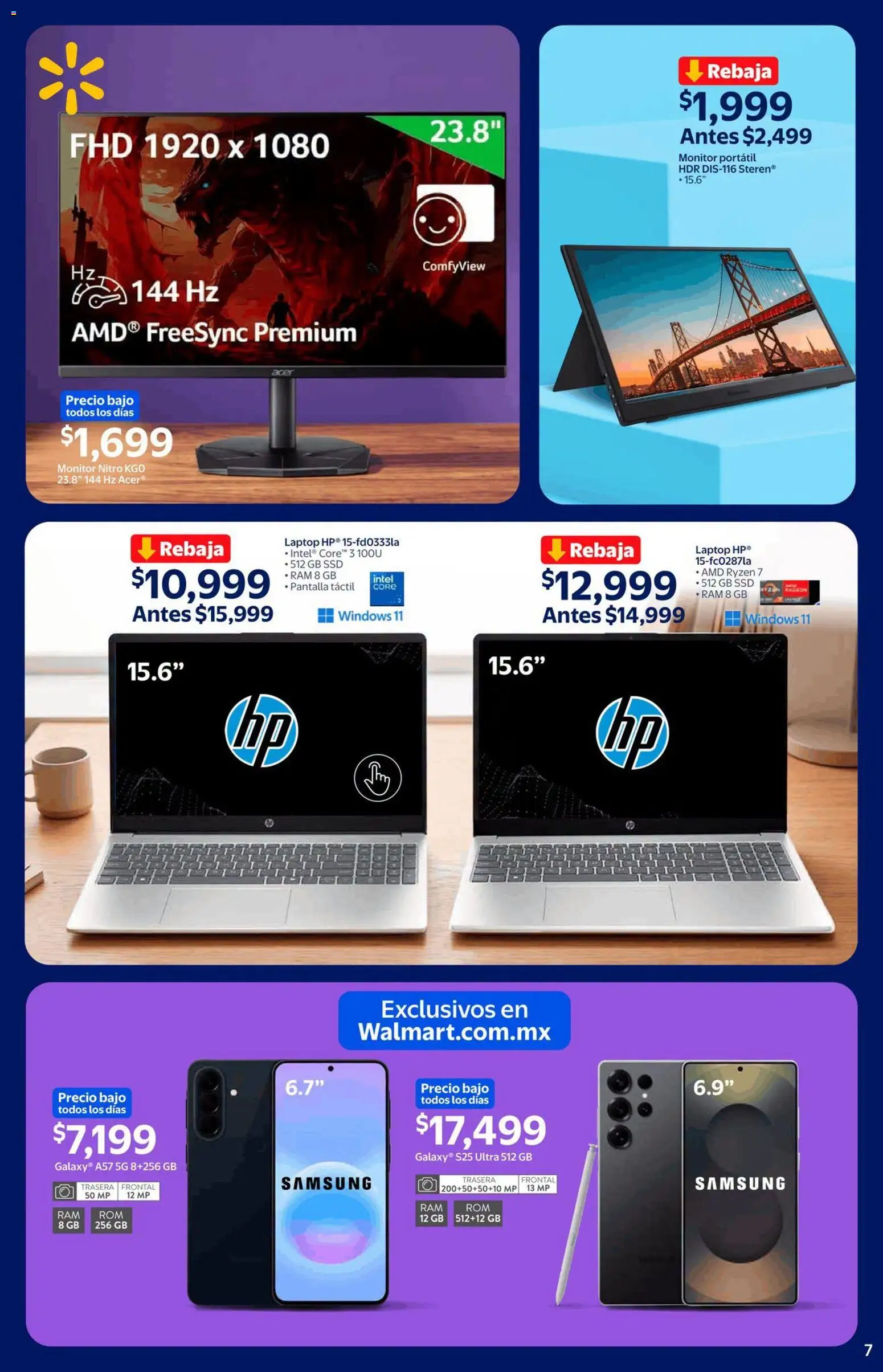 Nuevas ofertas de Walmart válidas en toda la República Mexicana desde el 21/09/2026. ¡Encuentra las mejores ofertas en Walmart folleto El siguiente nivel, empieza aquí! | Página: 6 | Productos: Monitor, Laptop