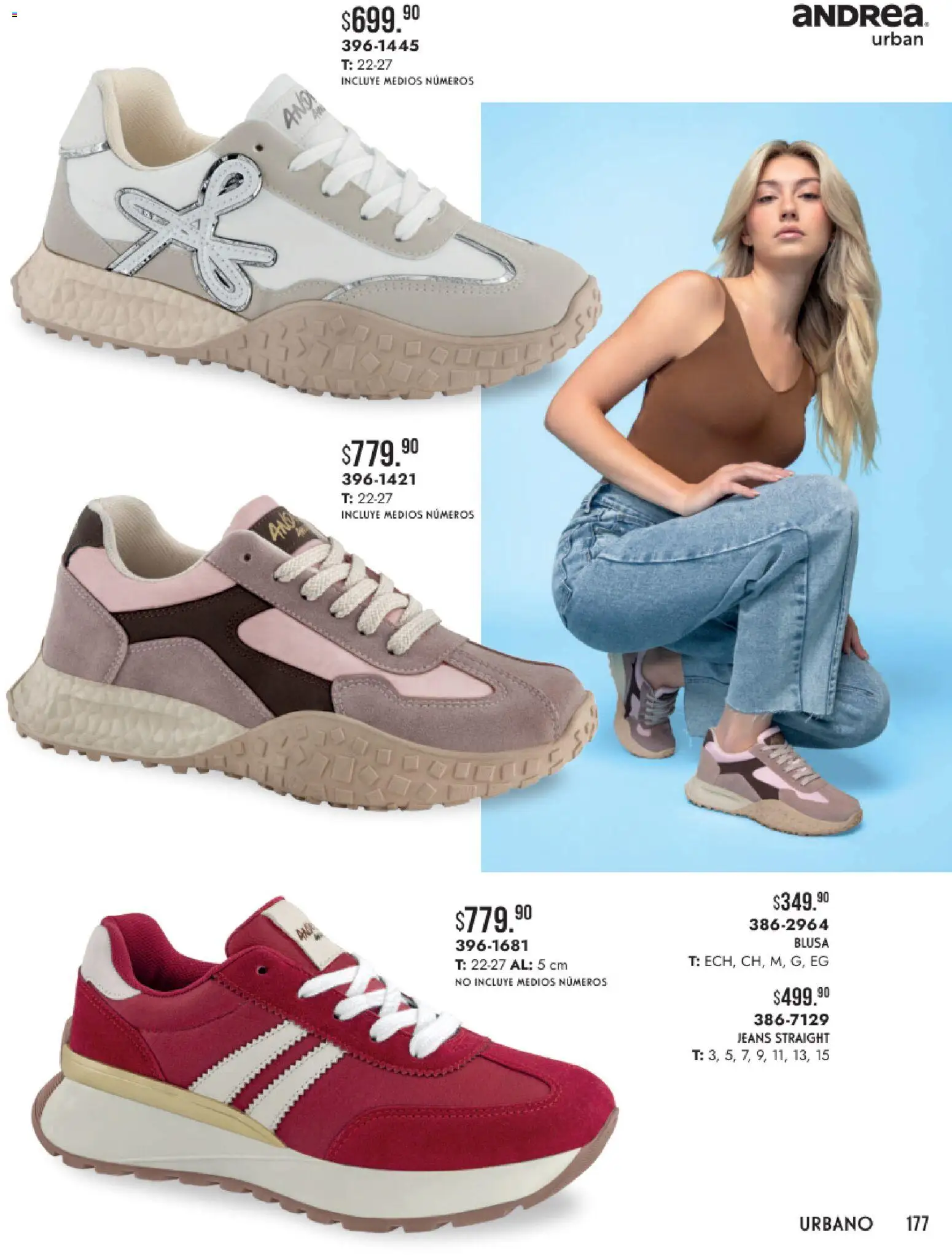 Nuevas ofertas de Andrea válidas en toda la República Mexicana desde el 24.05.2026. ¡Encuentra las mejores ofertas en Andrea catálogo Verano! | Página: 177 | Productos: Blusa