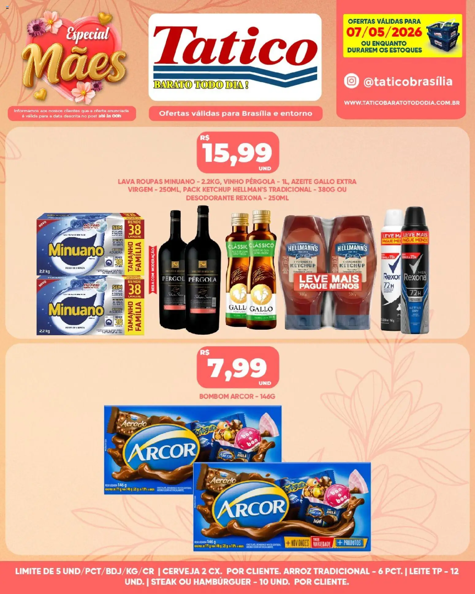 Tatico Folheto - válido de 07.05.2026 | Página: 7 | Produtos: Pó, Hambúrguer, Bombom, Avelã