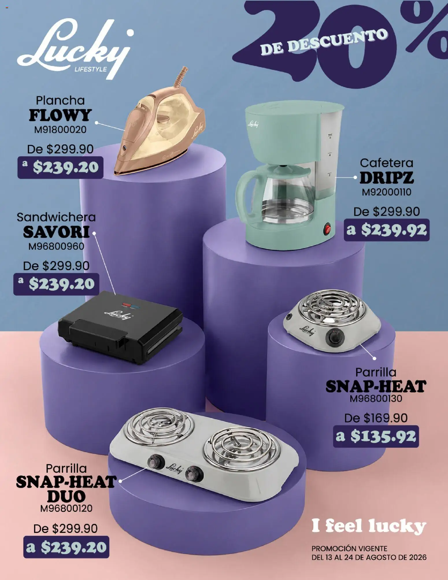 Nuevas ofertas de Del Sol y Woolworth válidas en toda la República Mexicana desde el 13/08/2026. ¡Encuentra las mejores ofertas en Del Sol y Woolworth katalog Lo mejor de Taurus! | Página: 6 | Productos: Sandwichera, Parrilla, Cafetera, Plancha