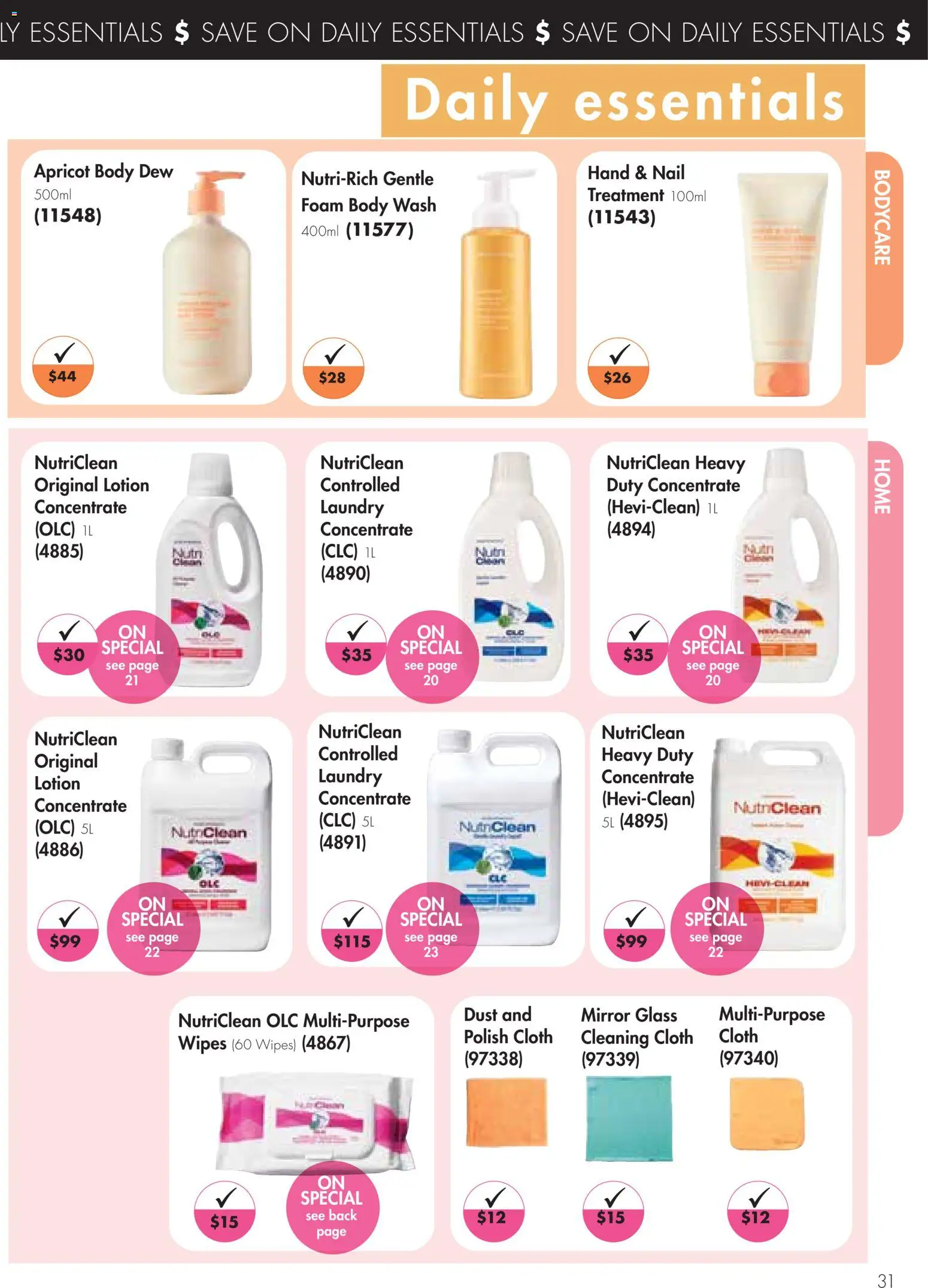 Nutrimetics catalogue - valid from 16/09/2026 | Page: 31 | Products: Mirror, Lotion, Laundry, Multipurpose