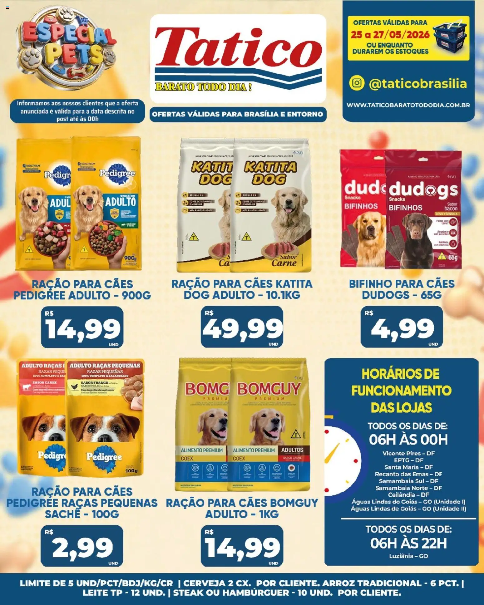Tatico Folheto - válido de 27.05.2026 | Página: 44 | Produtos: Leite, Cerveja, Carne, Hambúrguer