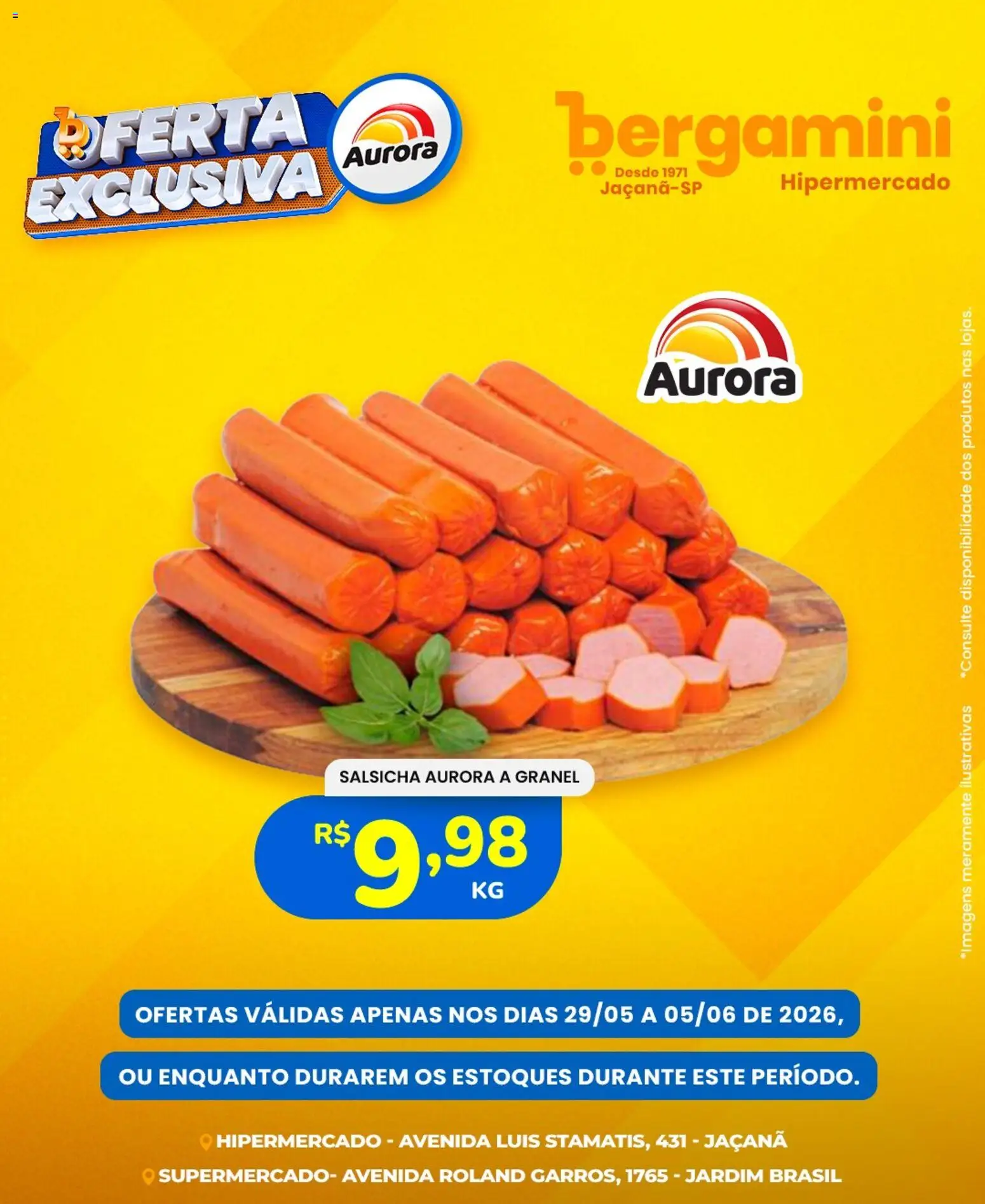 Supermercado Bergamini Folheto - válido de 29.05.2026 | Página: 4 | Produtos: Salsicha