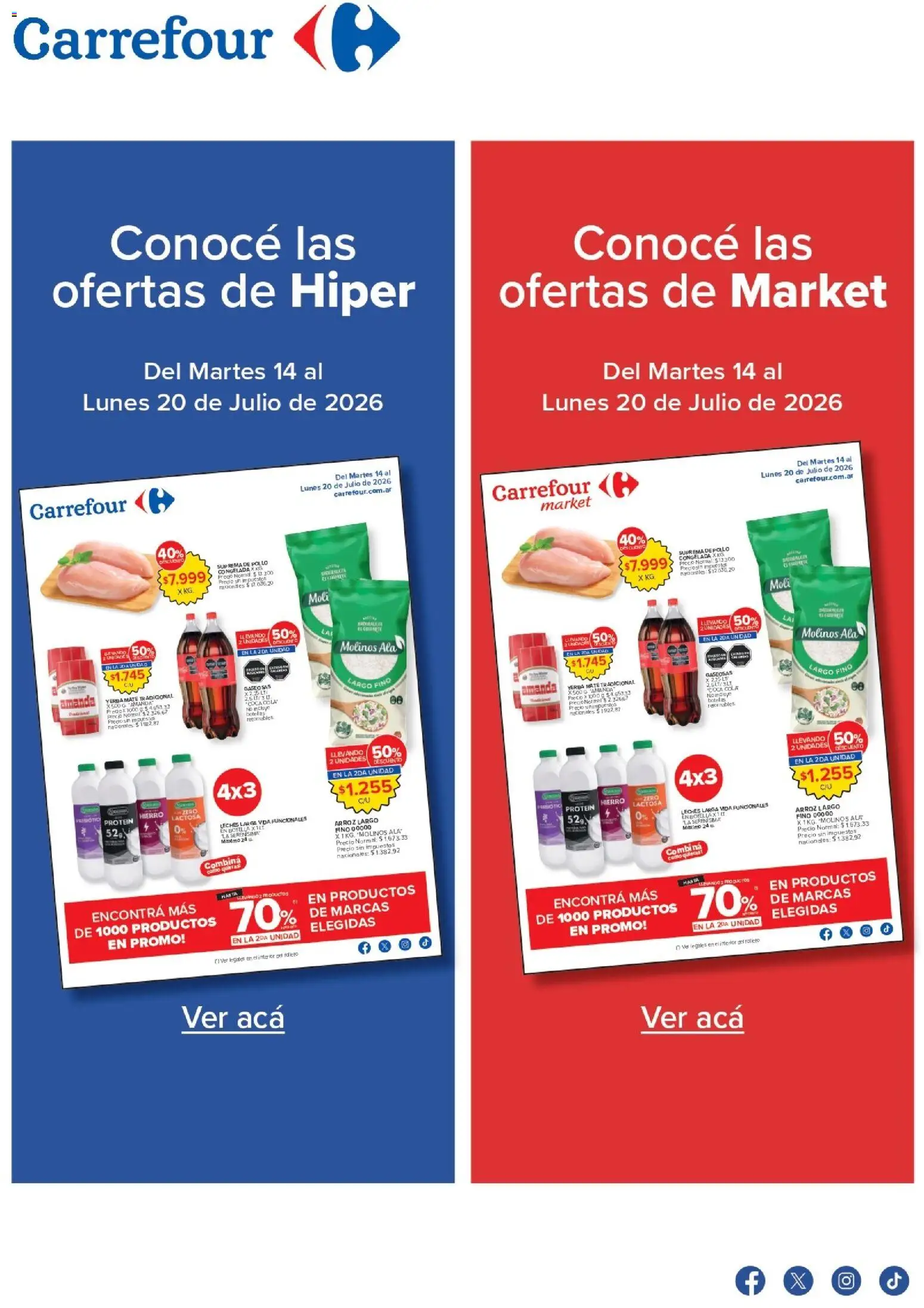 Carrefour ofertas (14/07/2026 catalogue cover
