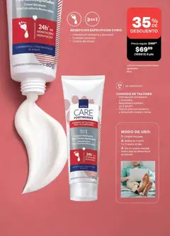 Vista previa de Crema Hidratante Para Calcanhares Ressecados, 24h DE HIDRATACIÓN/ HIDRATAÇÃO, CON MANTECA / COM MANTEIGA DE KARITÉ, CONTÉUDO/CONTENIDO NETO: 80g, nuevo folleto de la tienda, válido en México a partir del 08.05.2026 | Página: 160 | Productos: Crema