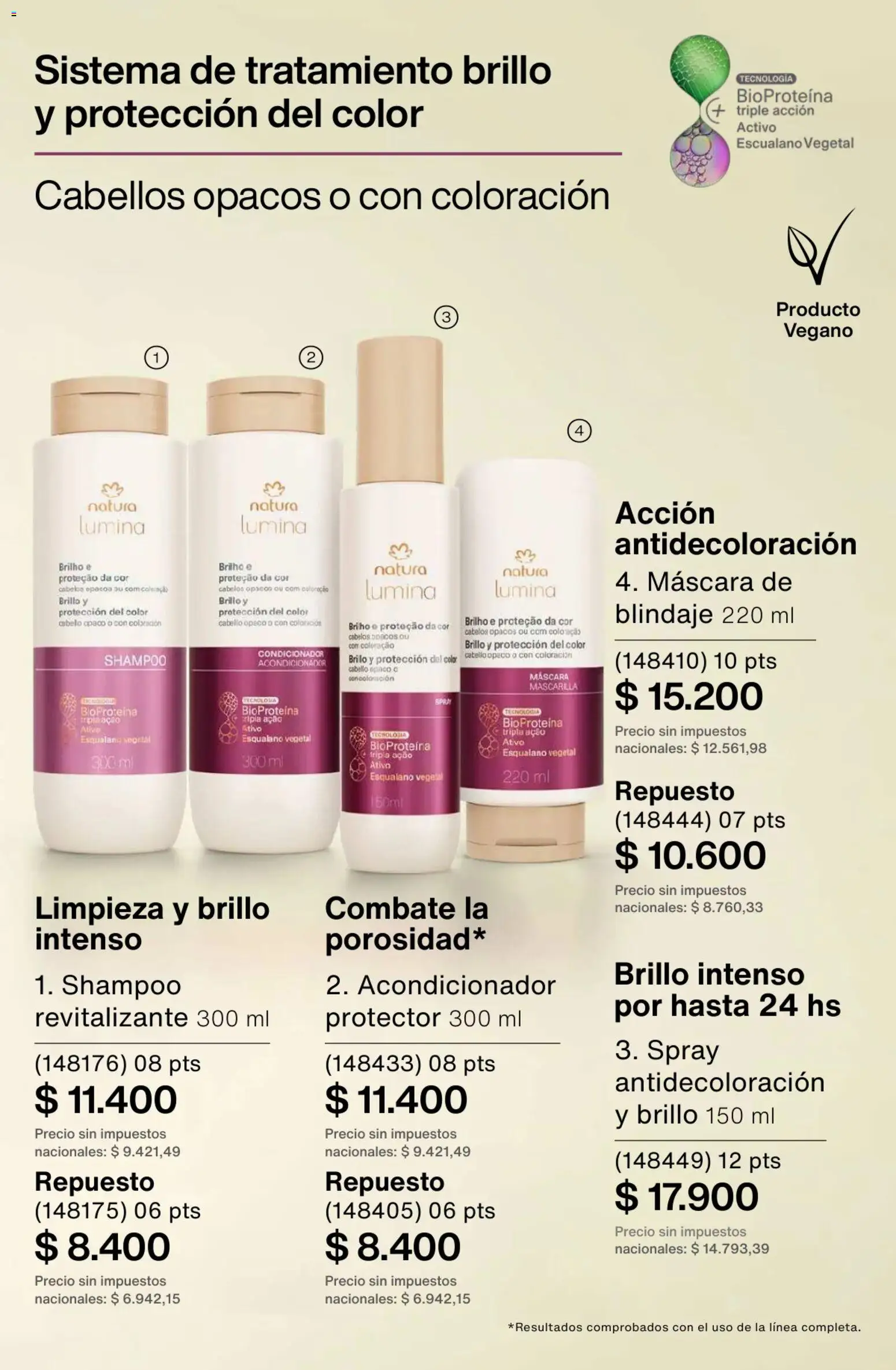 Catálogo Natura Ciclo 3 │ válido desde el 09/02/2026 | Página: 240 | Productos: Mascarilla, Máscara, Shampoo, Brillo