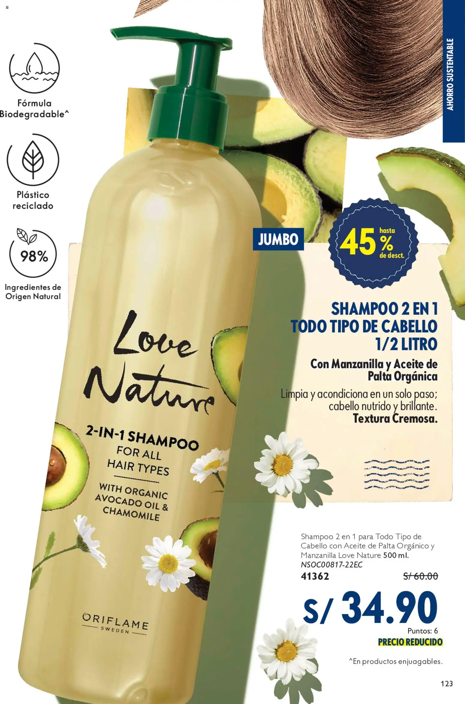 Catálogo Oriflame válido desde 09.05.2026 | Página: 125 | Productos: Shampoo, Aceite