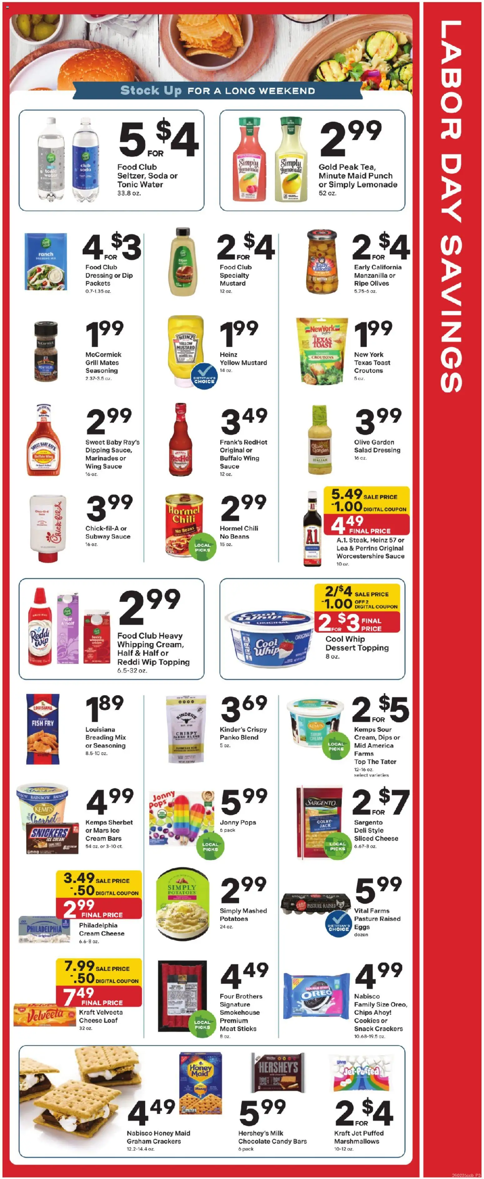 Coborn's Weekly Ad - valid from 09/02/2026 | Page: 5 | Products: Cream cheese, Meat, Sauce, Ice