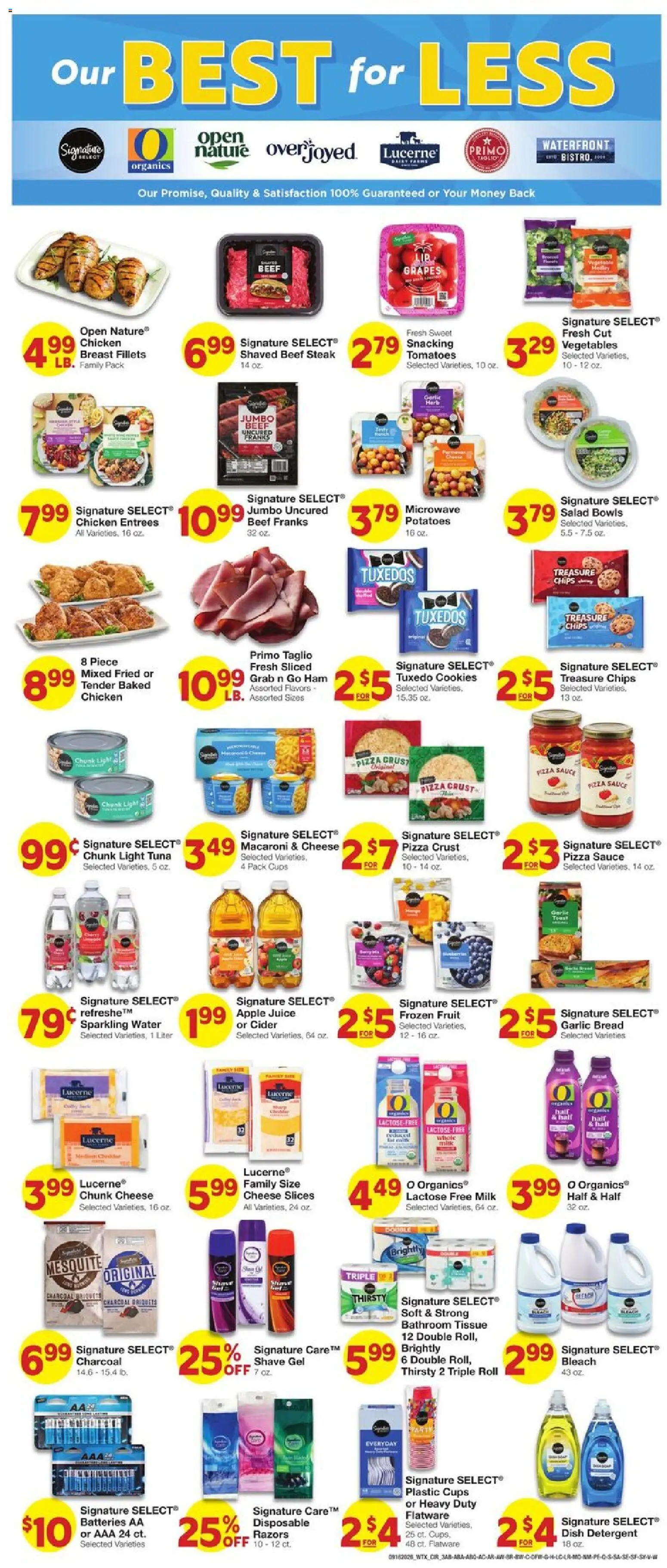 United Supermarkets Weekly Ad - valid from 09/16/2026 | Page: 3 | Products: Chicken, Tomatoes, Beef, Fruit
