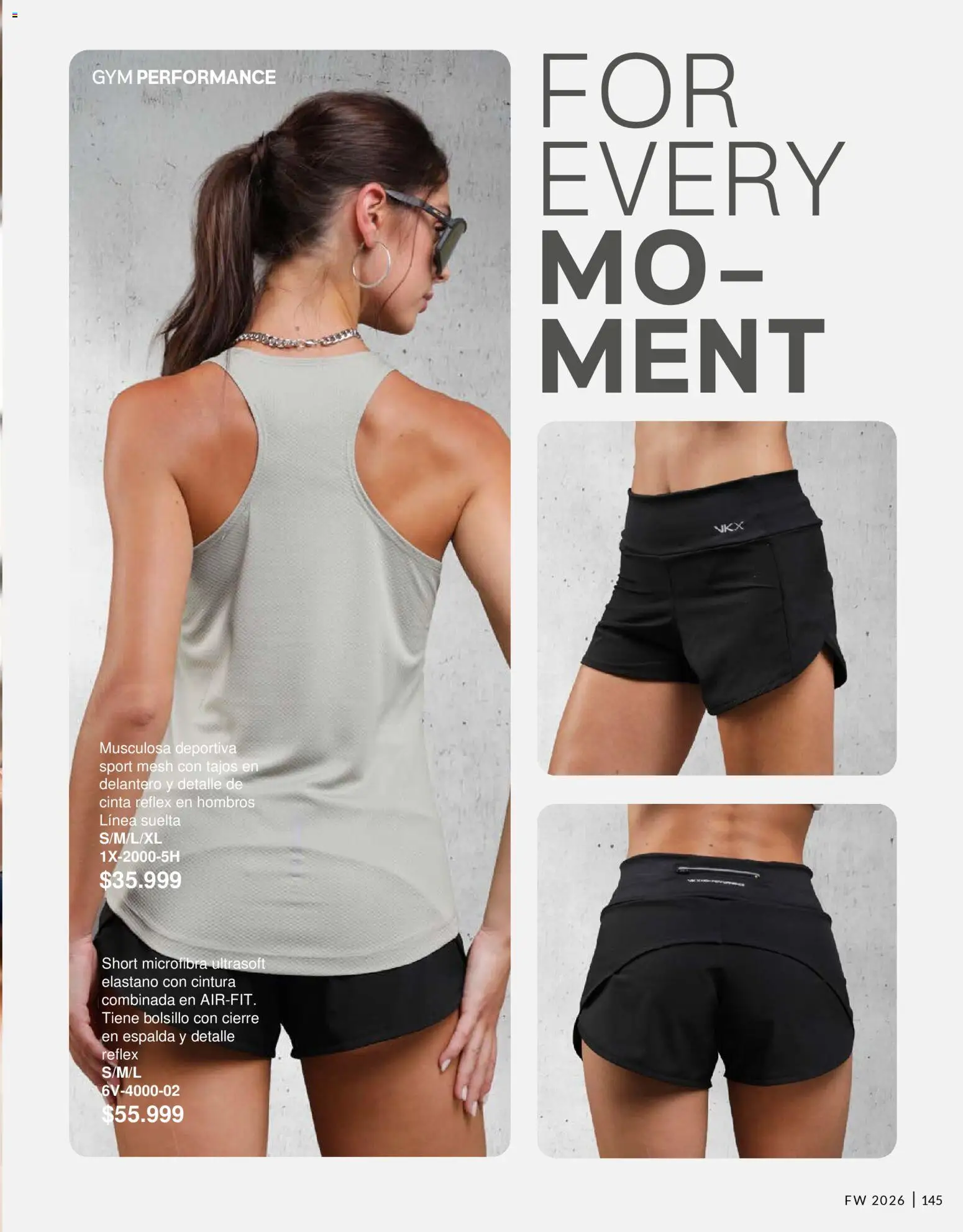Vitnik - Mujer │ válido desde el 01/04/2026 | Página: 145 | Productos: Cinta, Short, Musculosa