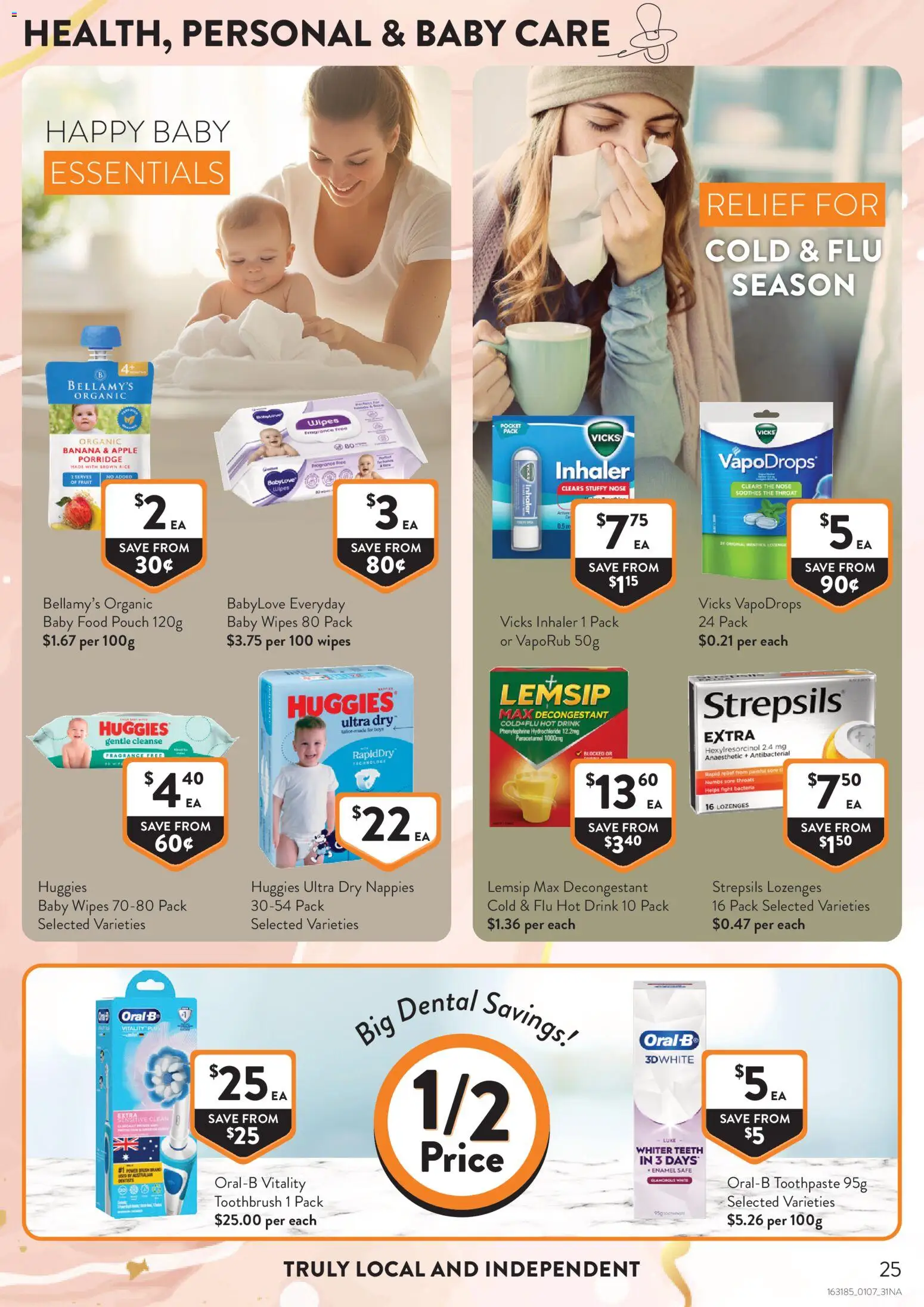 Foodworks catalogue - valid from 01/07/2026 | Page: 25 | Products: Rice, Nappies, Baby food, VapoRub
