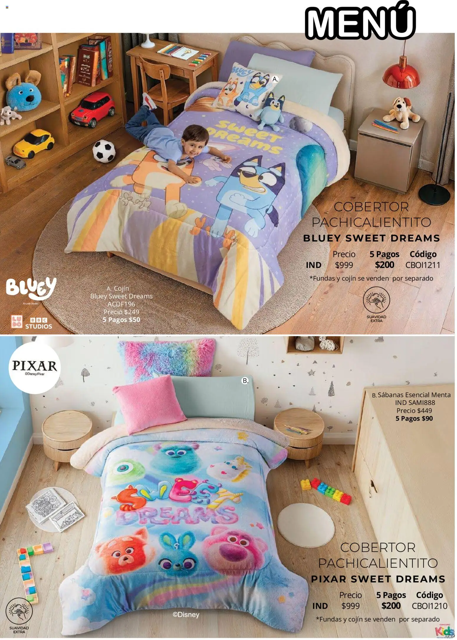 Nuevas ofertas de Colchas Concord válidas en toda la República Mexicana desde el 15/10/2026. ¡Encuentra las mejores ofertas en Colchas Concord catálogo Colección Infantil Para los más peques! | Página: 38