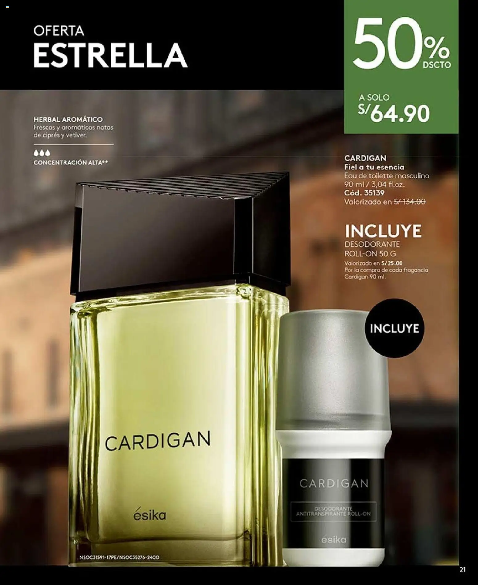 Catálogo Ésika válido desde 20/06/2026 | Página: 21 | Productos: Desodorante, Antitranspirante, Fragancia, EAU de Toilette