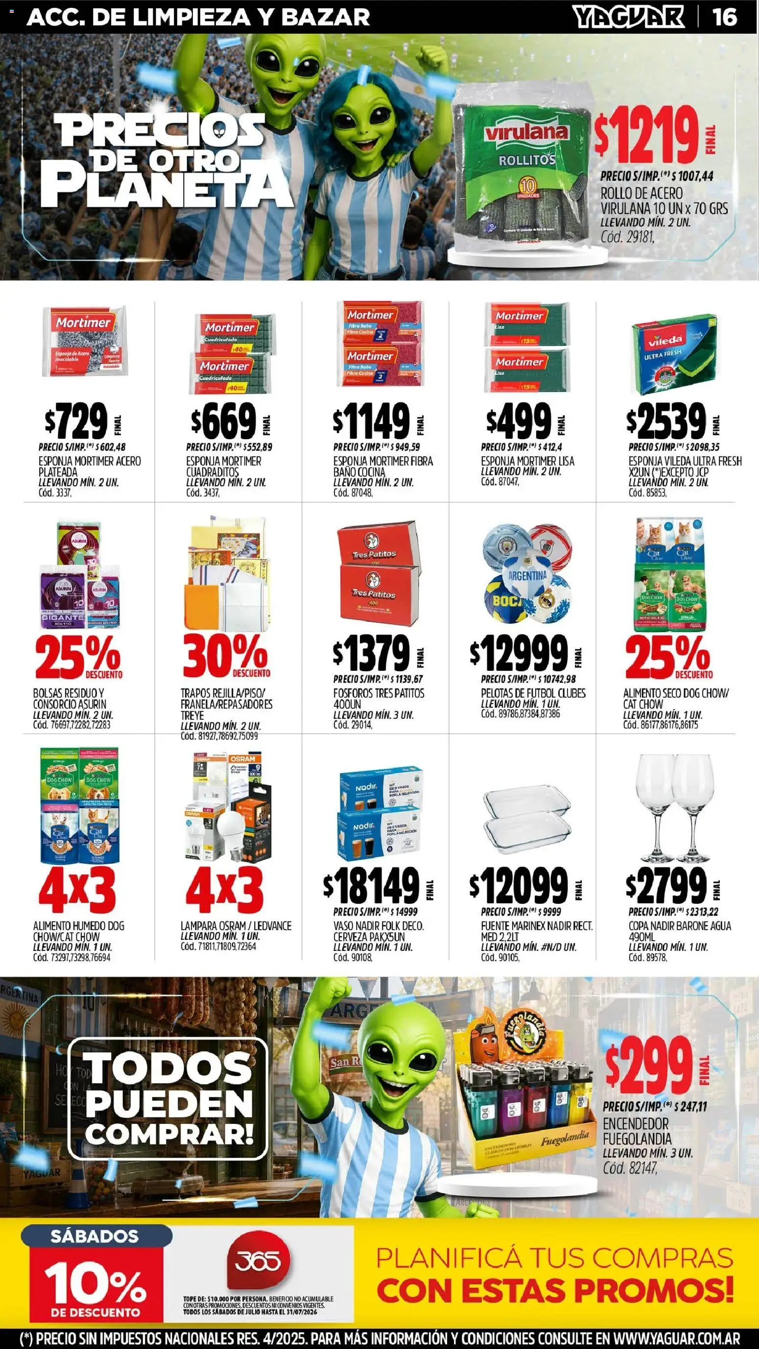 Yaguar catálogo │ válido desde el 06/07/2026 | Página: 17 | Productos: Fósforos, Baño, Fuente, Agua