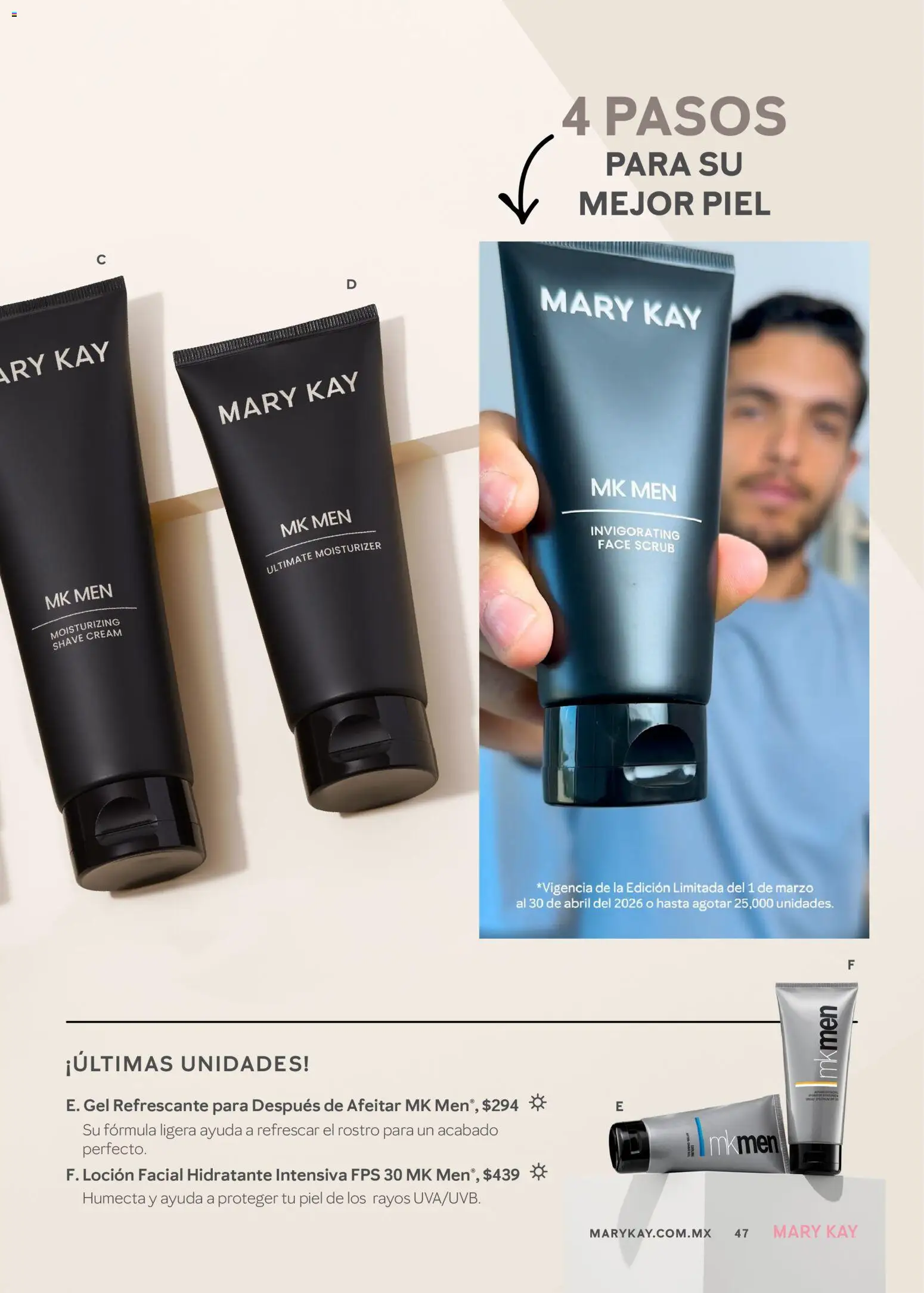 Nuevas ofertas de Mary Kay válidas en toda la República Mexicana desde el 01.04.2026. ¡Encuentra las mejores ofertas en Catálogo Mary Kay Abril 2026! | Página: 47 | Productos: Loción