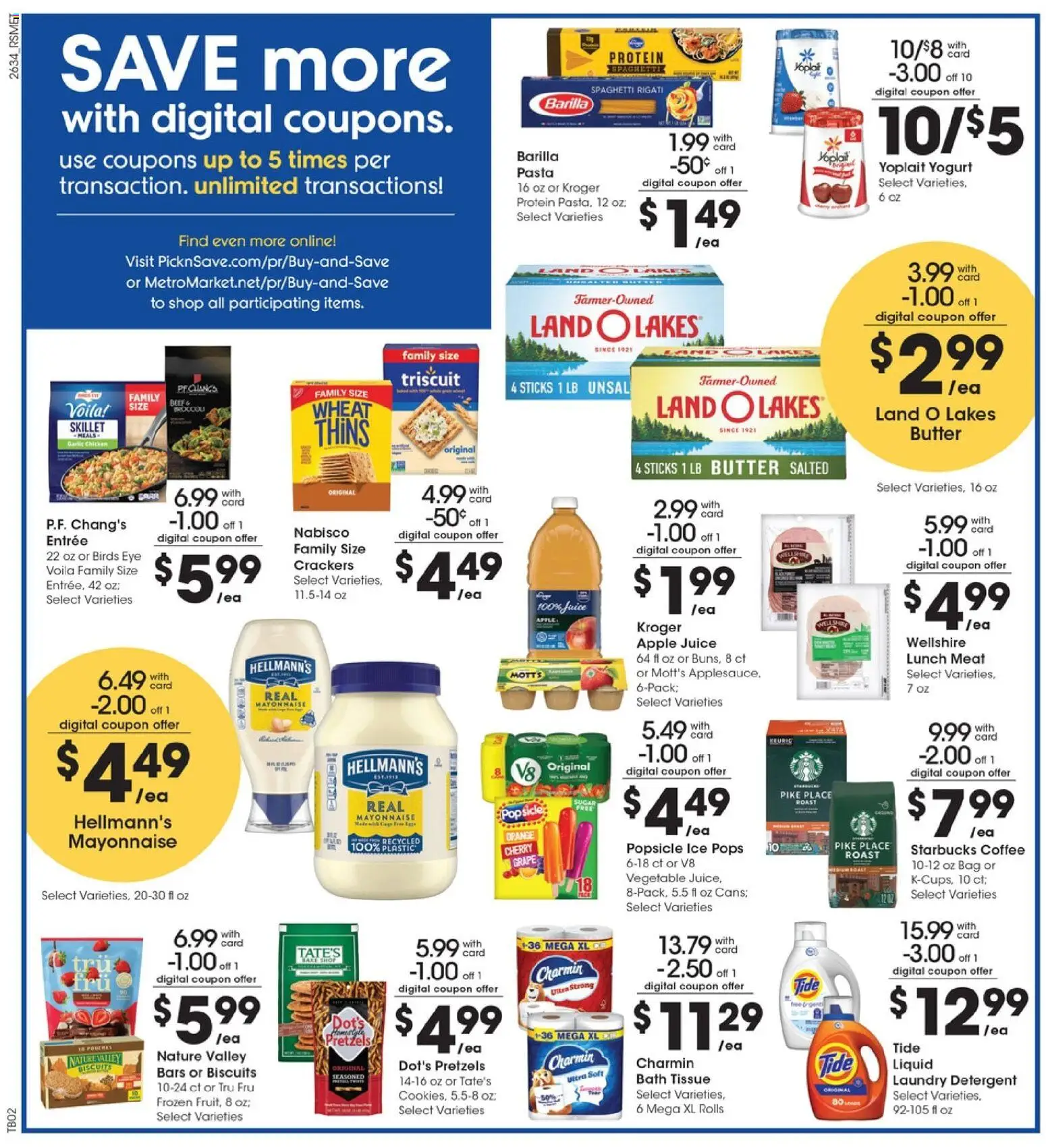 Pick ‘n Save Weekly Ad - valid from 09/23/2026 | Page: 4 | Products: Crackers, Laundry detergent, Beef, Sugar