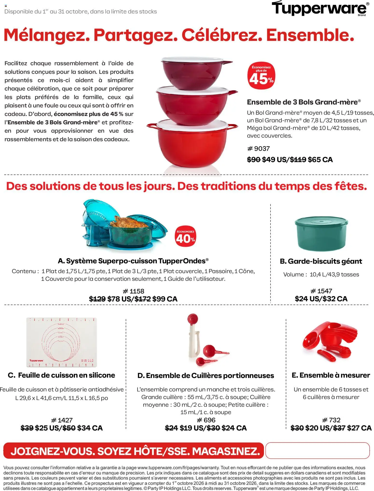 Tupperware flyer valid from Oct 1, 2026 | Page: 1