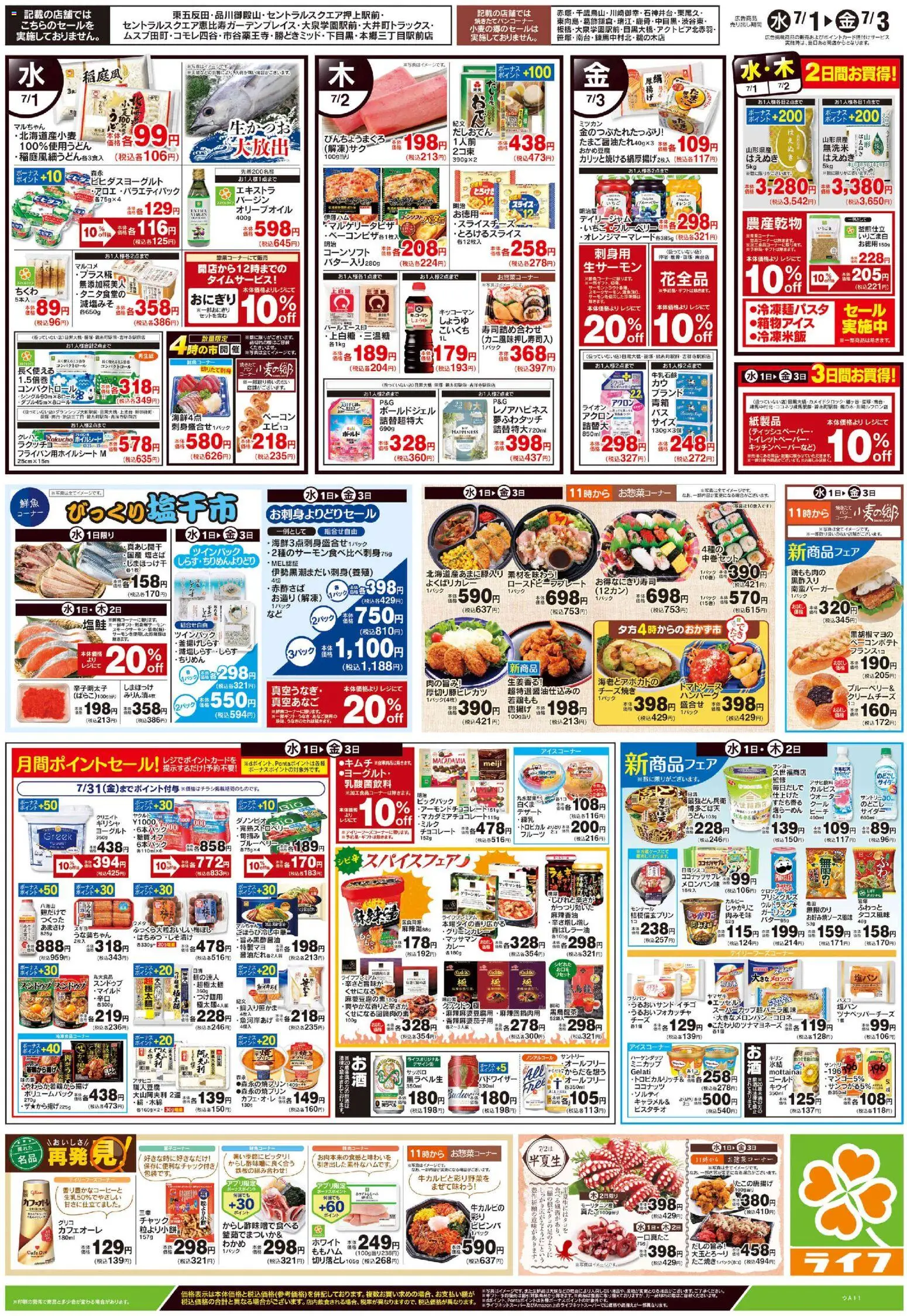 {H1} | ページ: 2 | 製品: おにぎり, ベーコン, 水, ブルーベリー