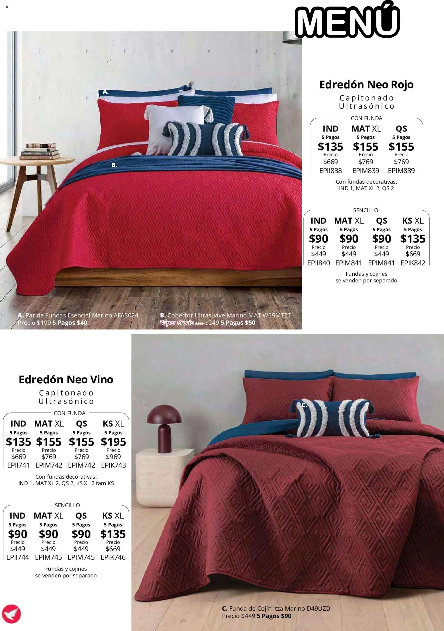 Nuevas ofertas de Colchas Concord válidas en toda la República Mexicana desde el 15/10/2026. ¡Encuentra las mejores ofertas en Colchas Concord catálogo! | Página: 52