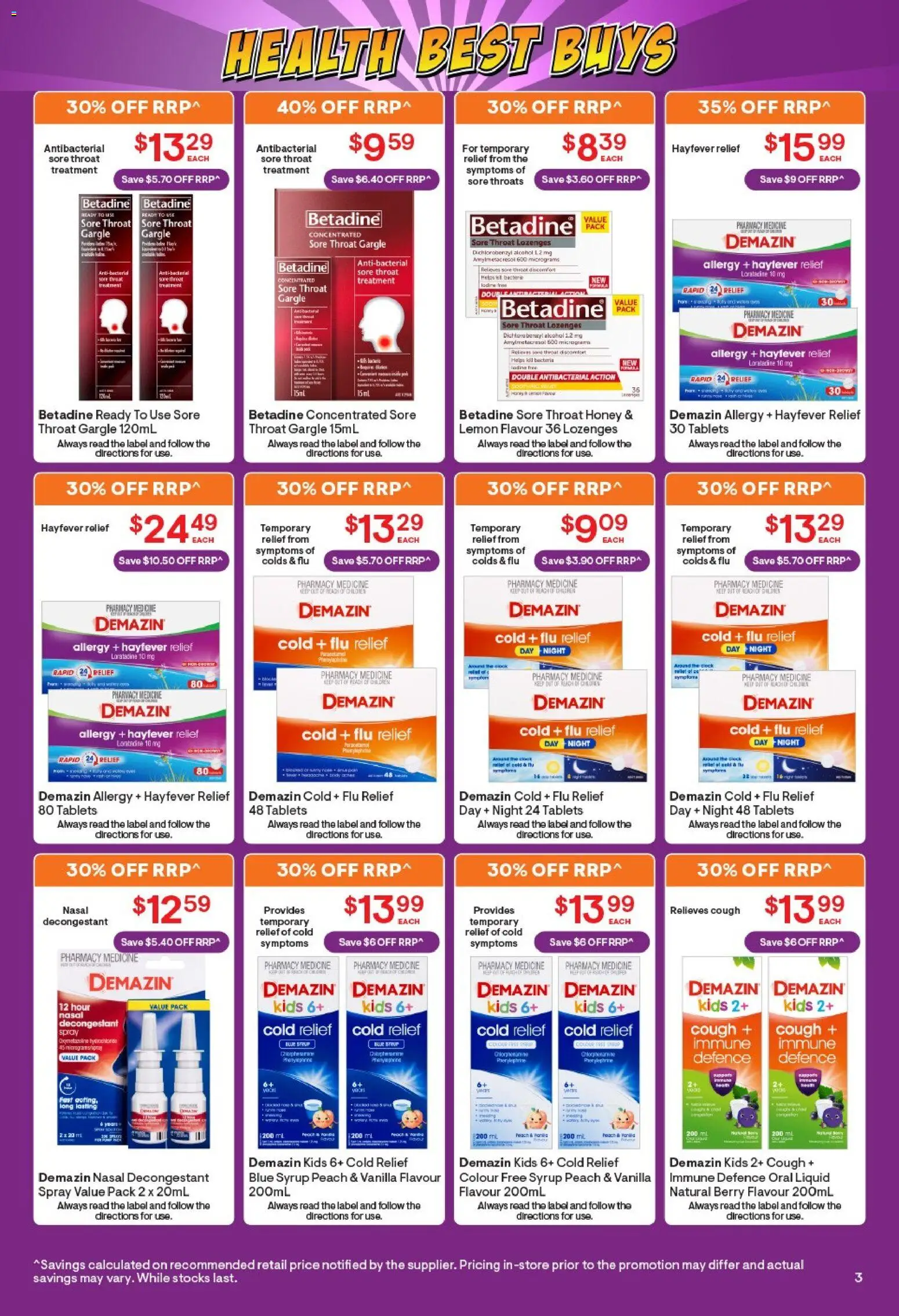Discount Drug Stores catalogue - valid from 20.05.2026 | Page: 4 | Products: Honey, Peach, Treatment, Tablets