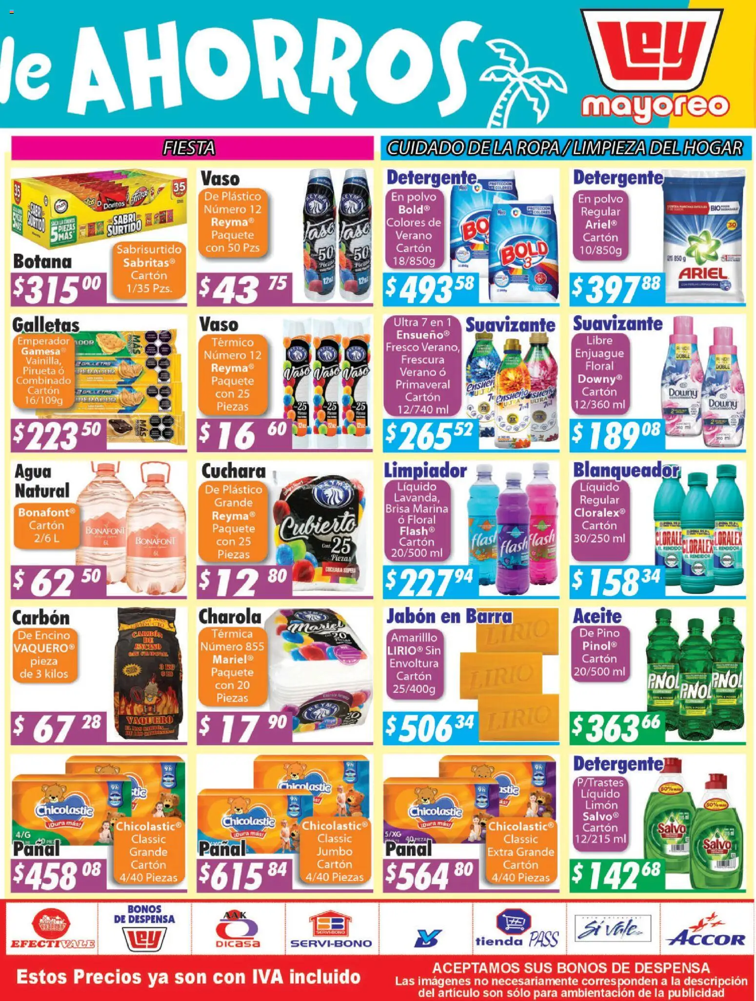 Nuevas ofertas de Casa Ley válidas en toda la República Mexicana desde el 10/08/2026. ¡Encuentra las mejores ofertas en Casa Ley folleto Durango! | Página: 6 | Productos: Agua, Galletas, Suavizante, Polvo