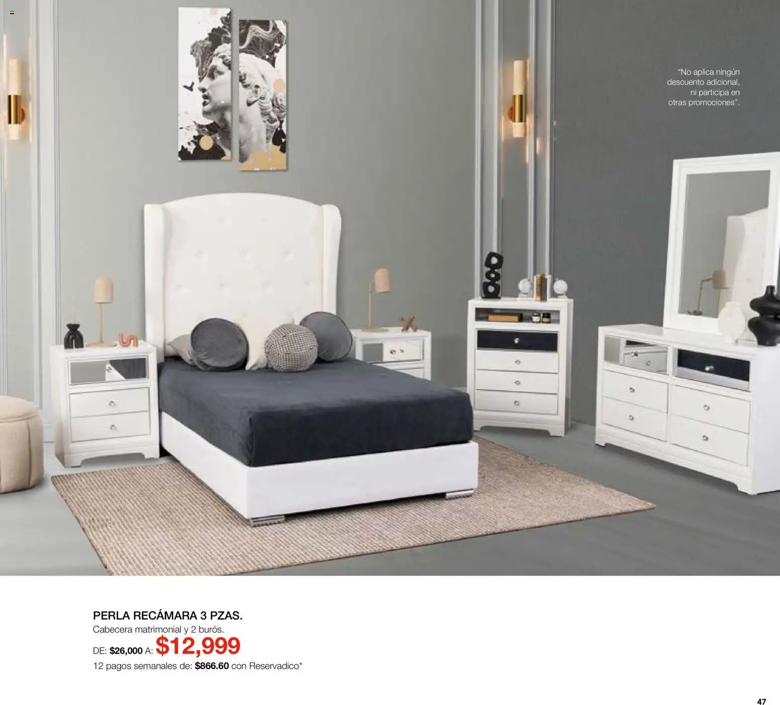 Nuevas ofertas de Muebles Dico válidas en toda la República Mexicana desde el 01/07/2026. ¡Encuentra las mejores ofertas en Muebles Dico catálogo! | Página: 47 | Productos: Cabecera